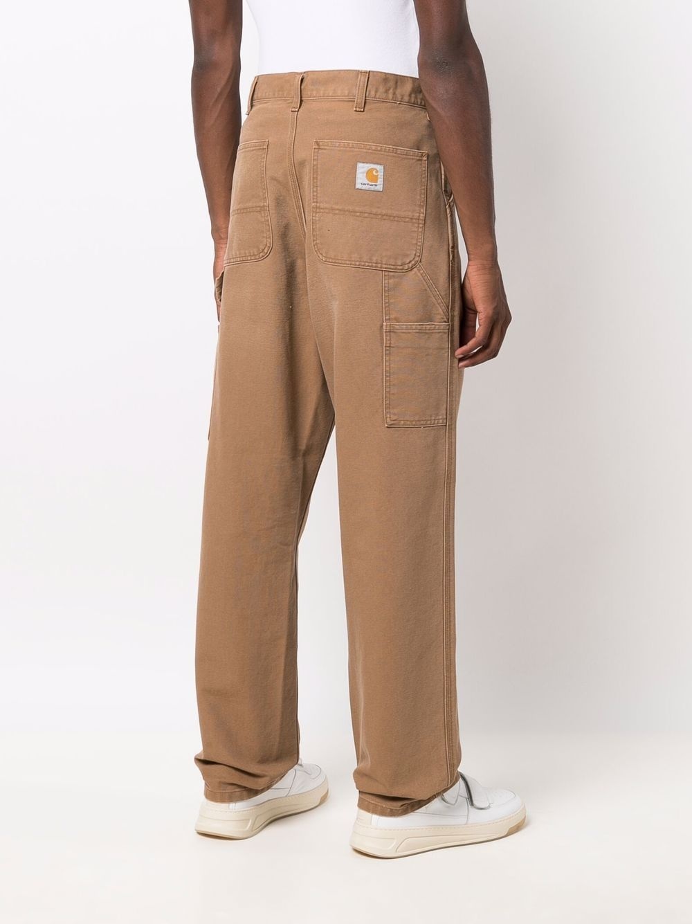 wide leg straight trousers - 4