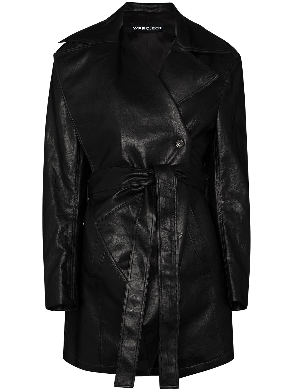 belted wrap jacket - 1