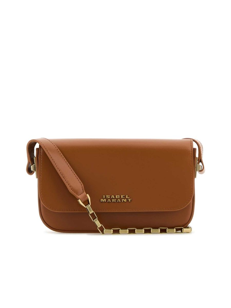 Caramel Leather Lizza Shoulder Bag - 1
