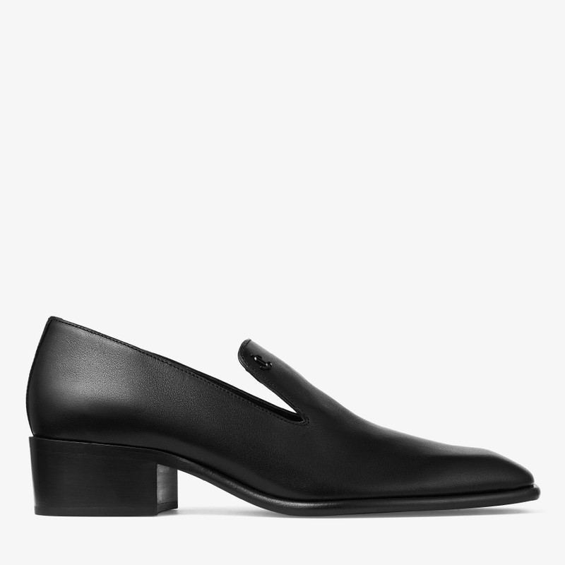 Eliot Slipper 45 Black Vintage Leather Slippers 1