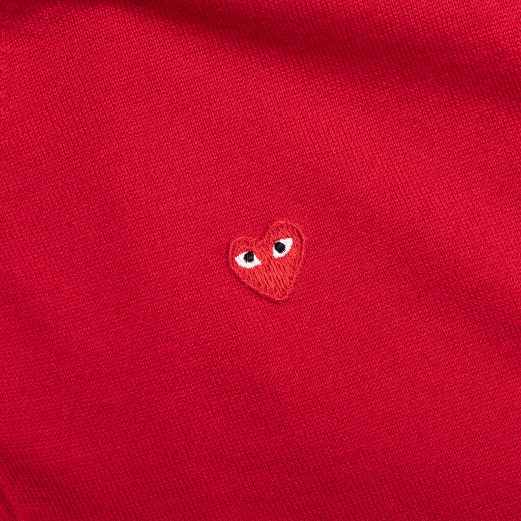 LITTLE RED HEART CARDIGAN - RED - 3