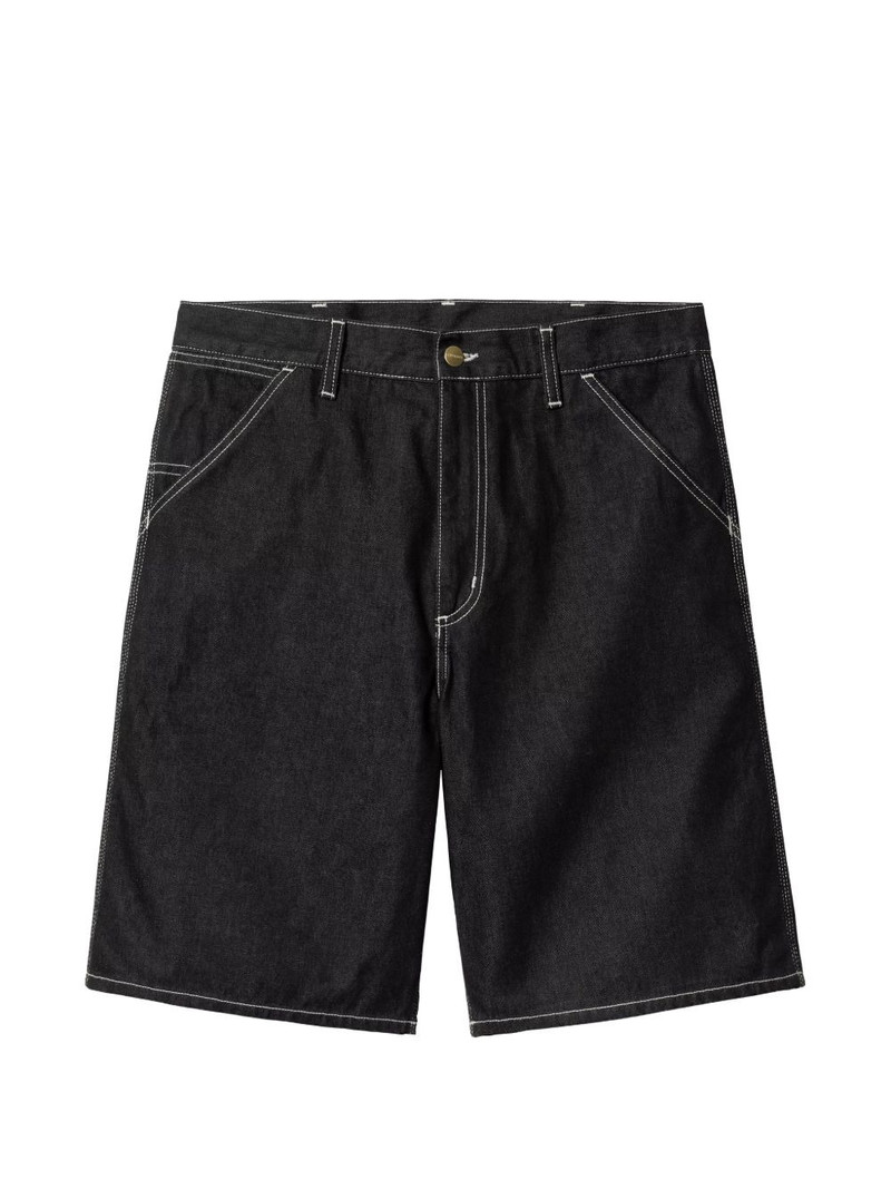 Simple contrast-stitch shorts 1