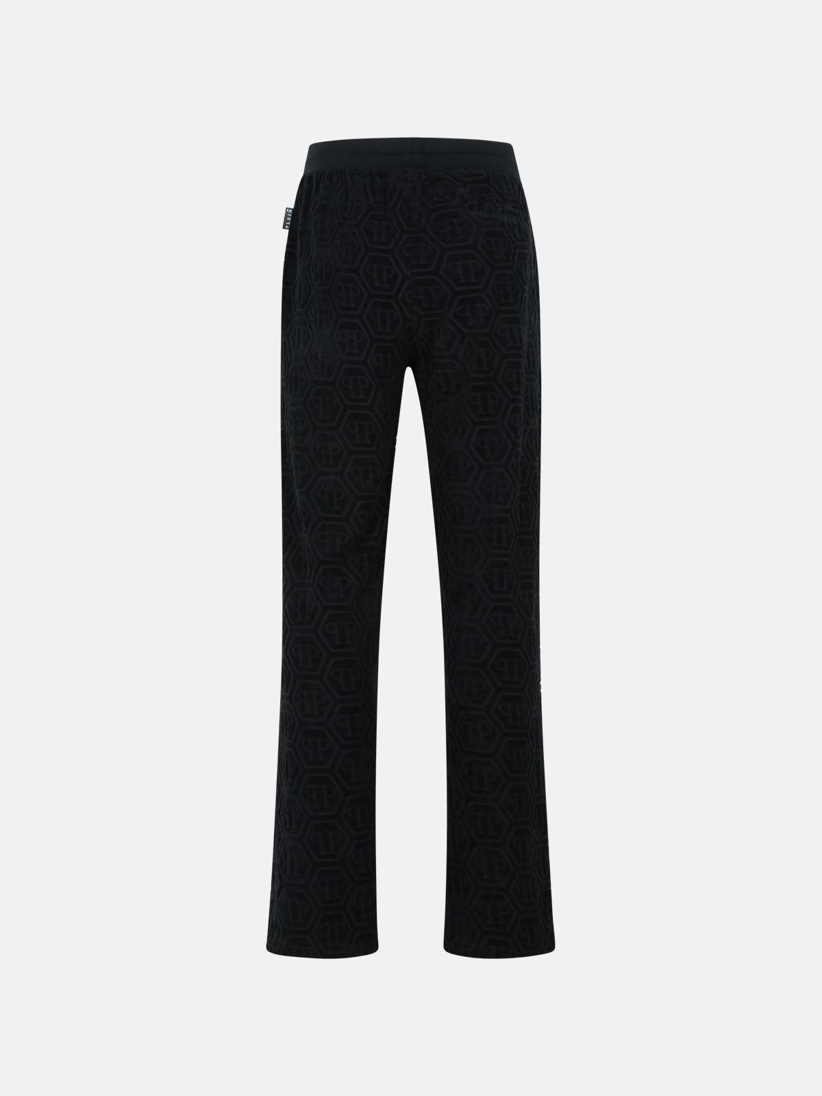 'JOGGER' BLACK COTTON PANTS - 3