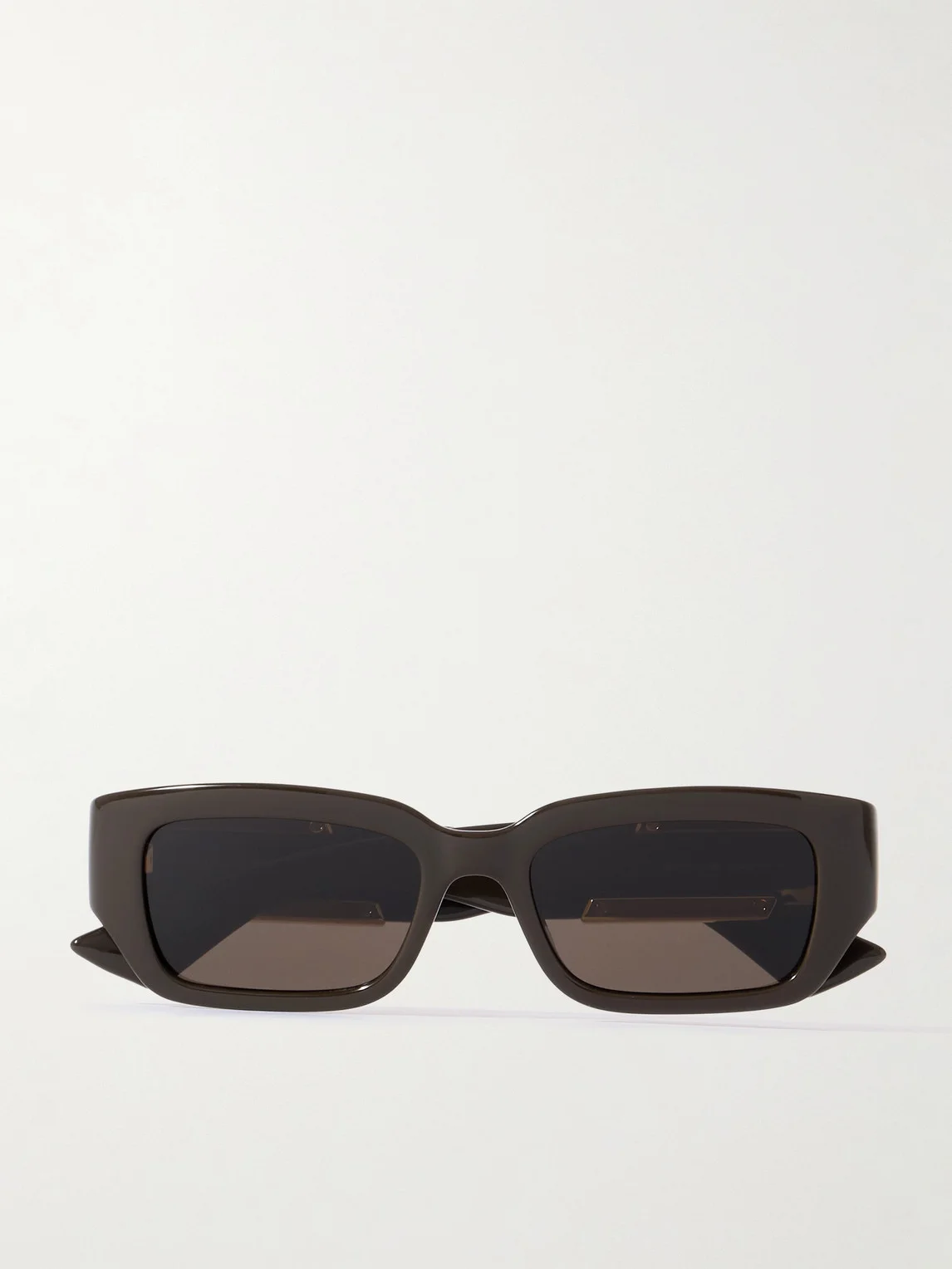 Rectangle-Frame Acetate and Gold-Tone Sunglasses - 1