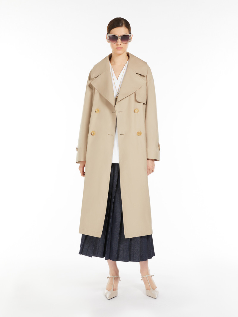 Max Mara MTRENCH Double-breasted trench coat in water-repellent twill outlook