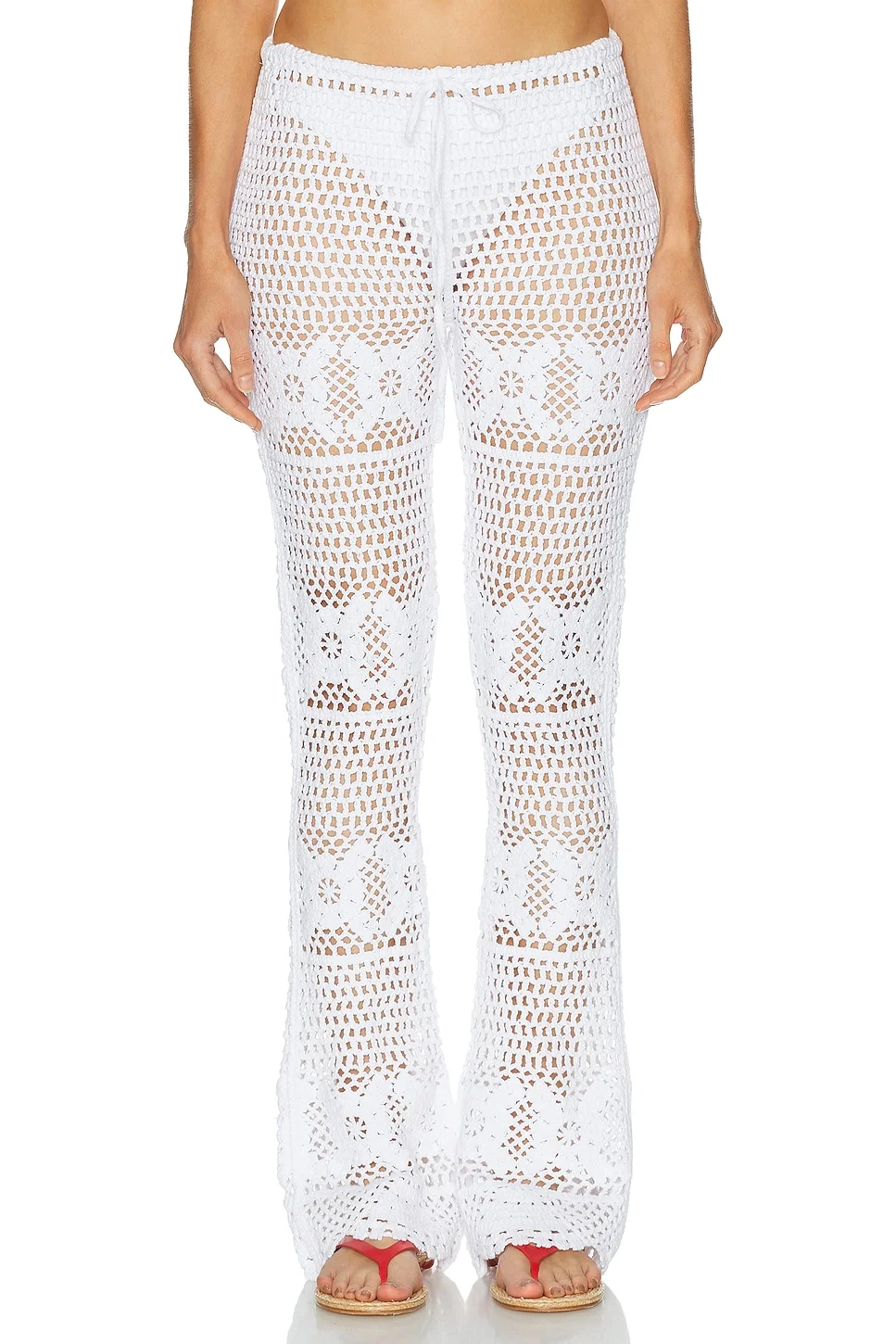 Crochet Swim Skinny Flare Pant - 1