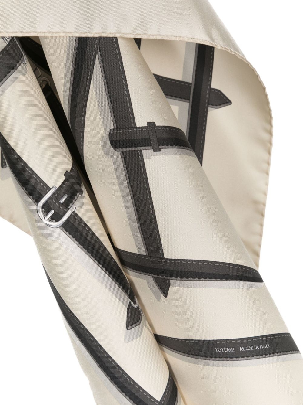 Clasp Belt silk scarf - 3