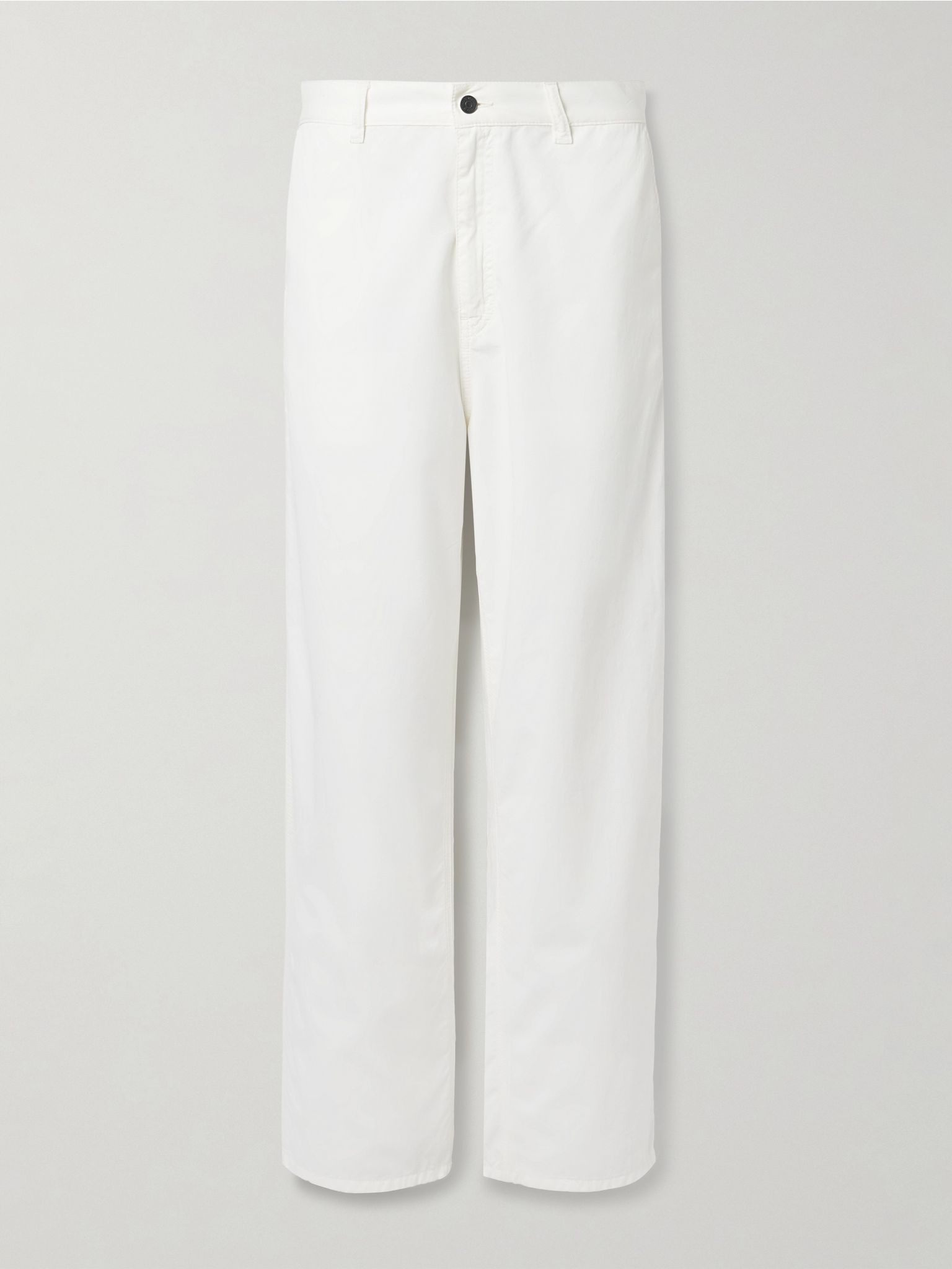 Sharka cotton and cashmere-blend twill wide-leg pants White - 1