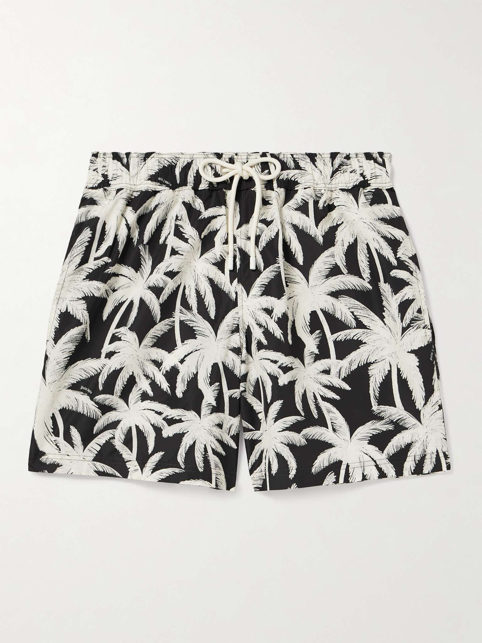 Straight-Leg Mid-Length Printed Swim Shorts - 1