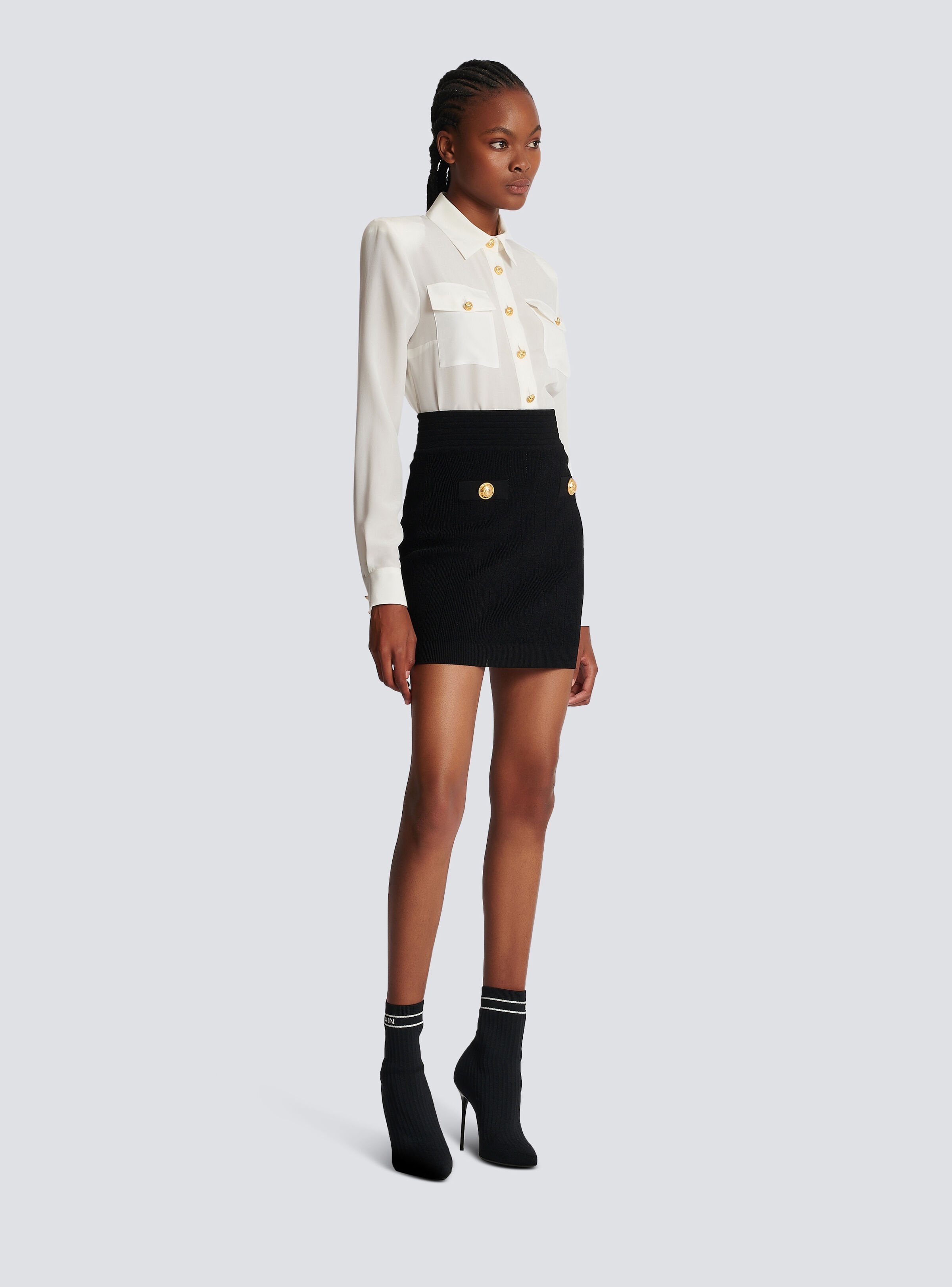 Short knit skirt - 3