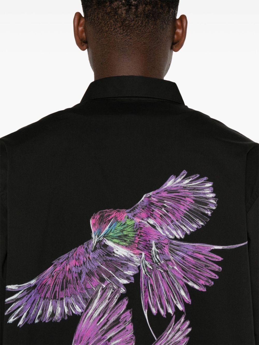 bird-illustration shirt - 5
