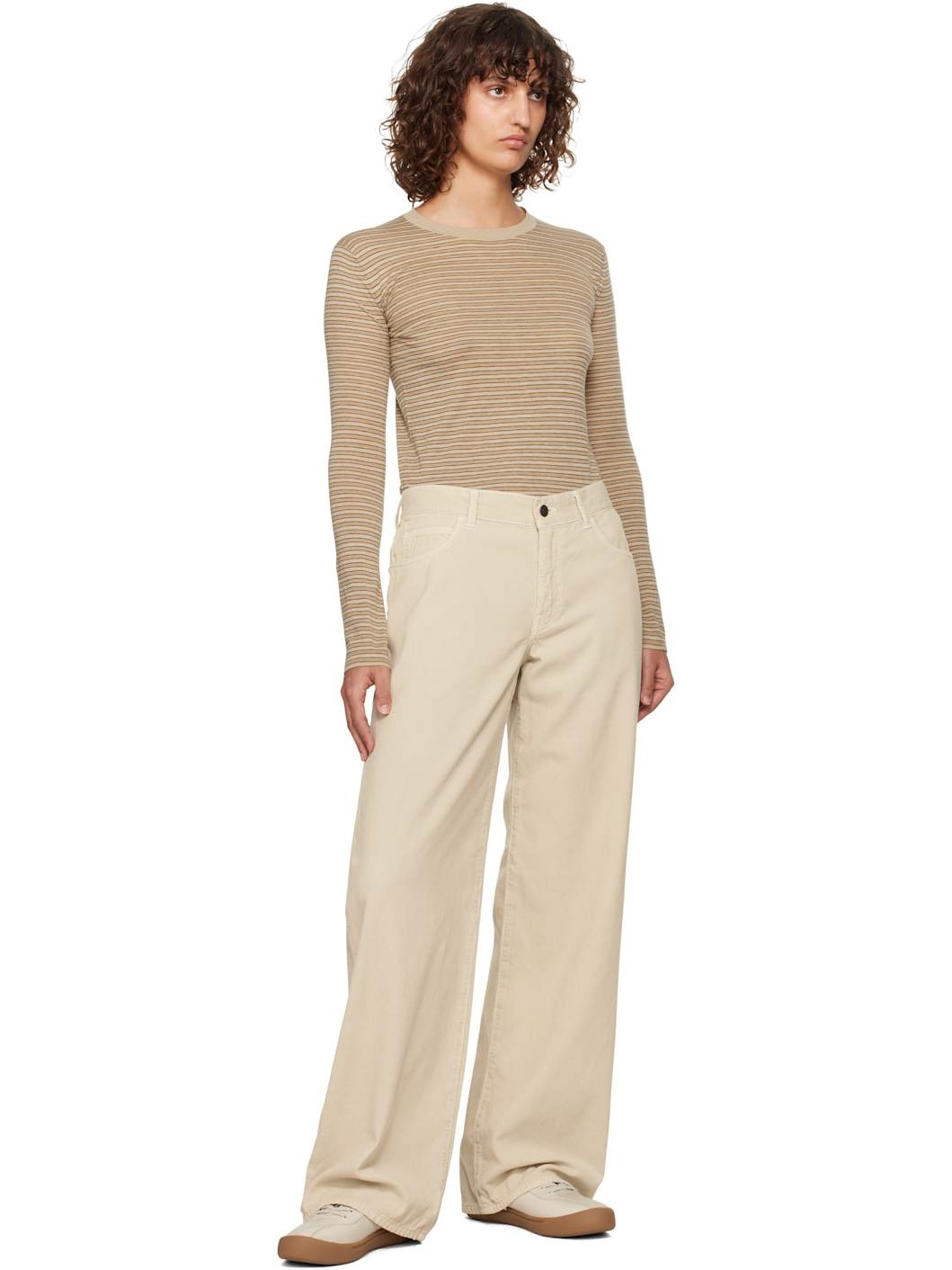 Beige Eglitta Trousers - 4