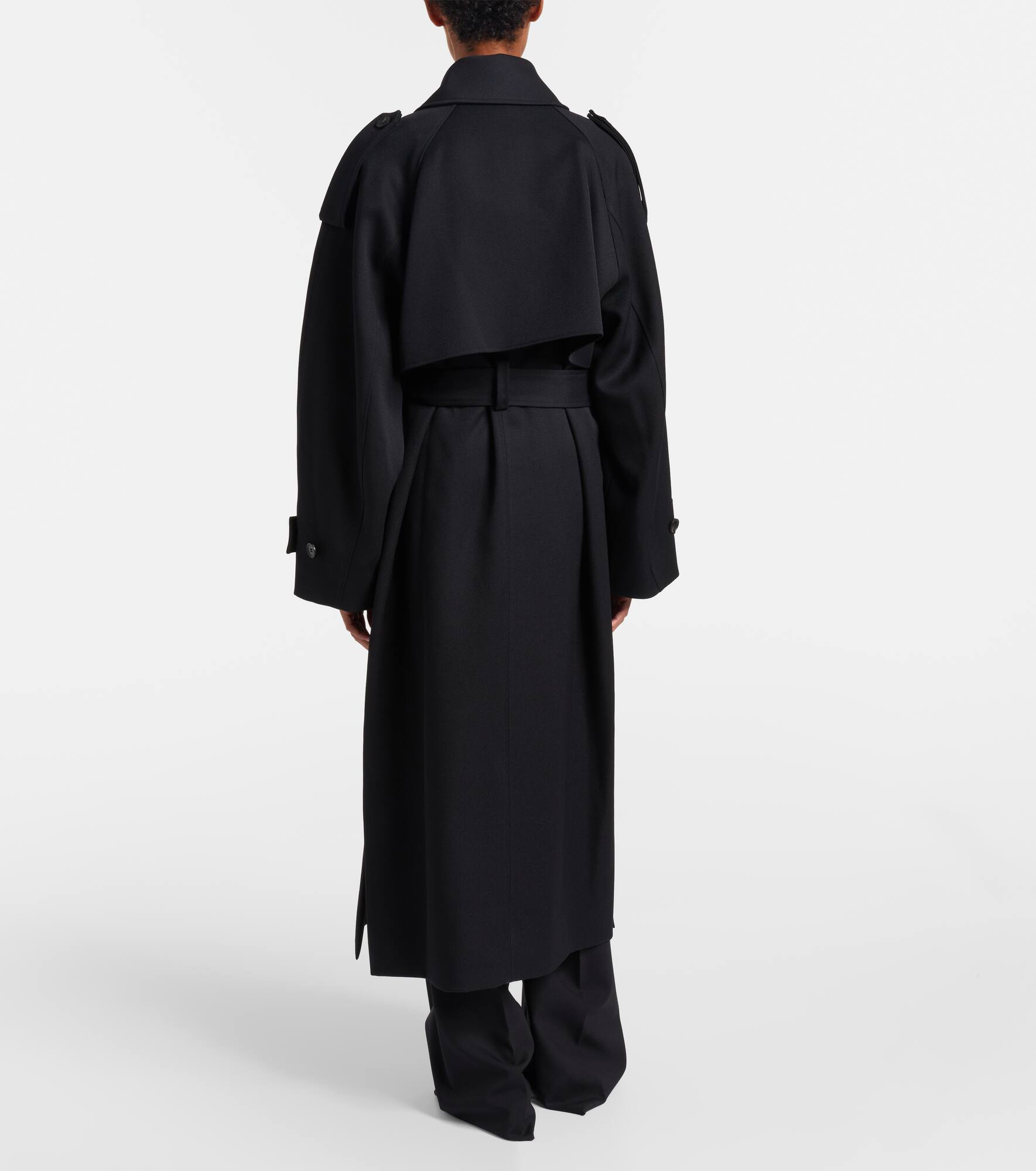 Oversized virgin wool coat - 3