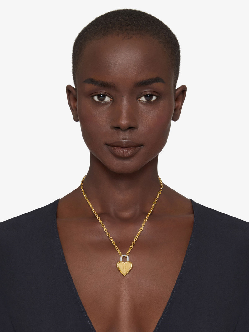 Givenchy HEART LOCK NECKLACE IN METAL outlook