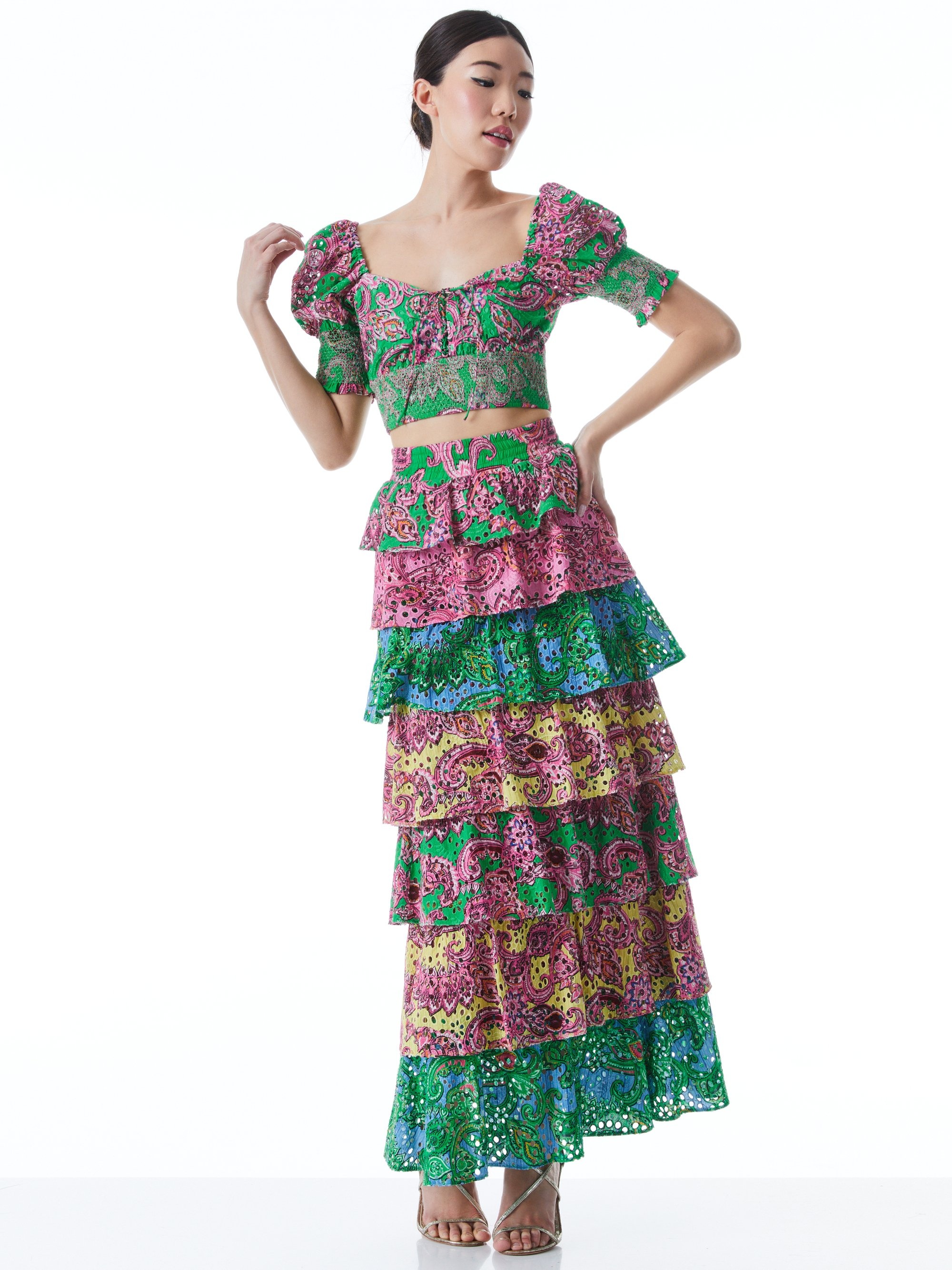 JIA TIERED RUFFLE SKIRT - 6