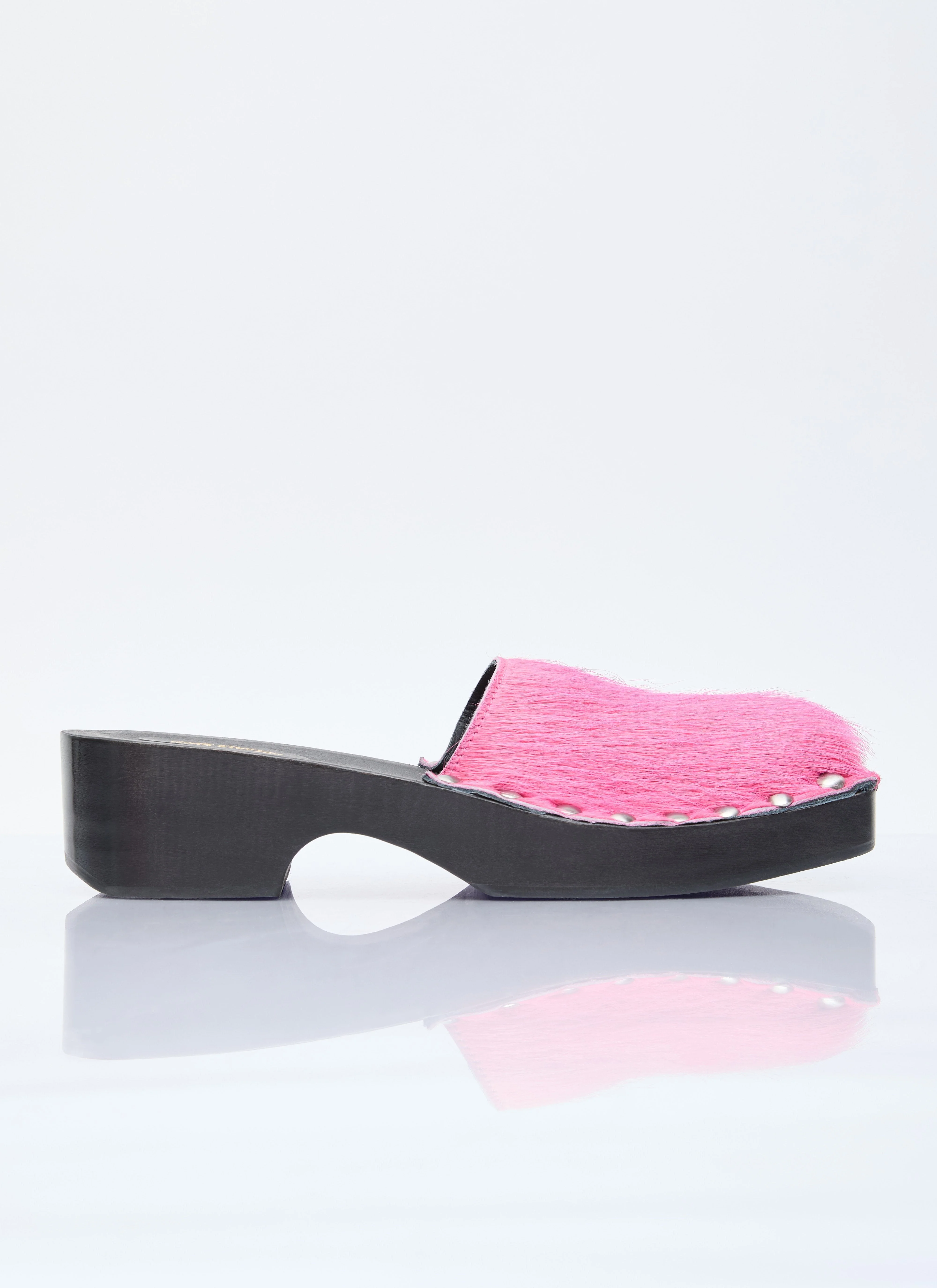 Acne Studios Women Hairy Wood Clogs - 1