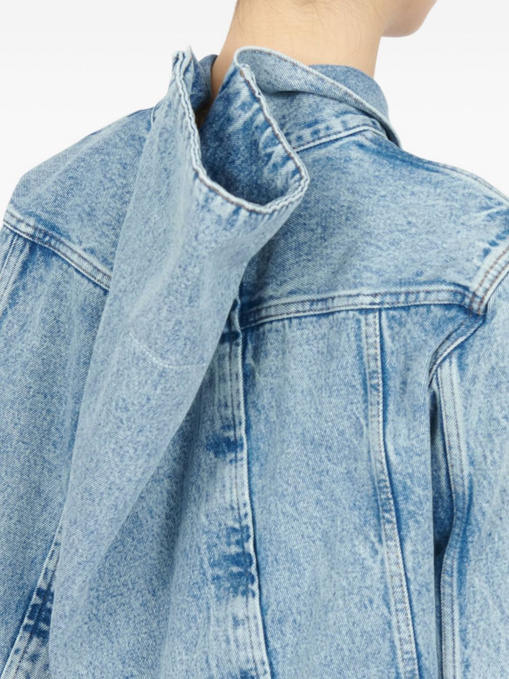 light-wash denim jacket - 6