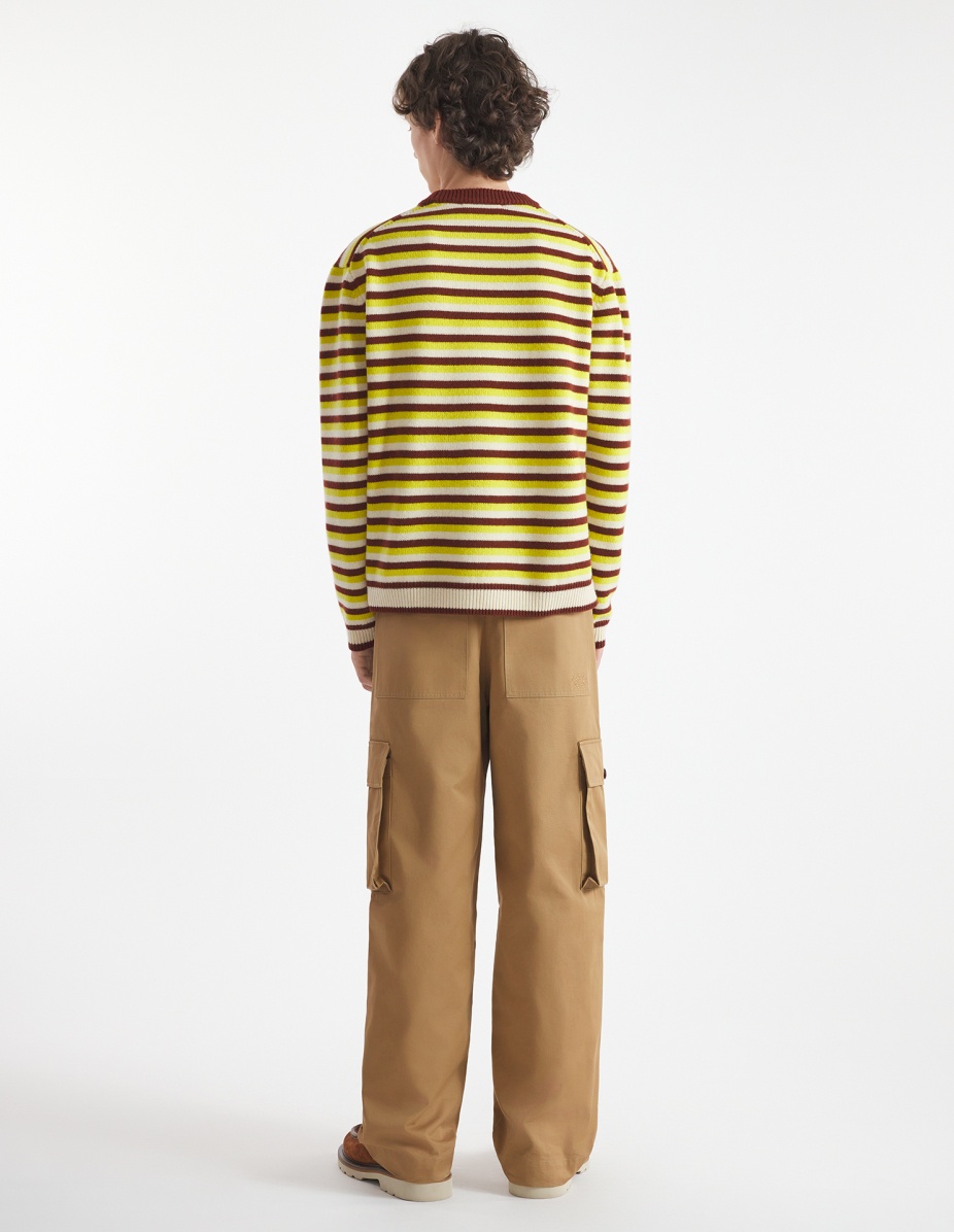 FOX HEAD INTARSIA STRIPED COMFORT JUMPER - 5