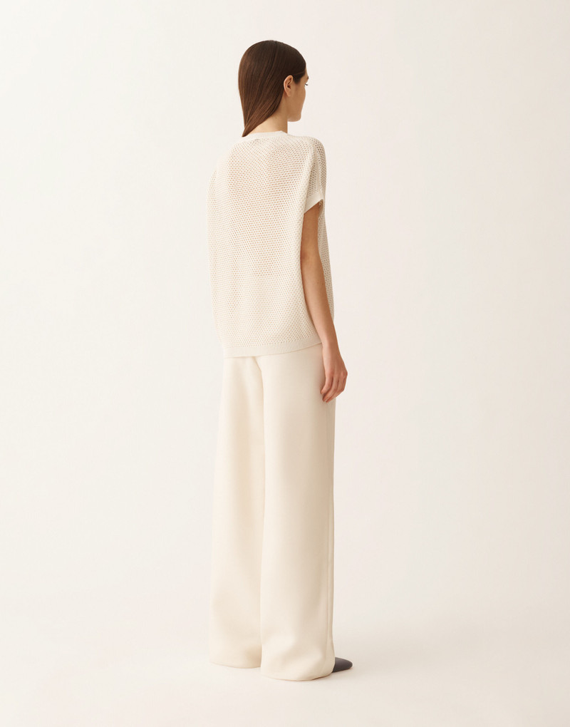 Cape in organic cotton with shiny viscose 4