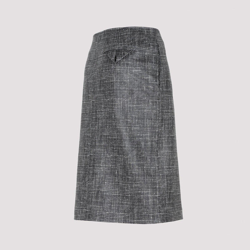 Bottega Veneta Printed Midi Leather Skirt 5