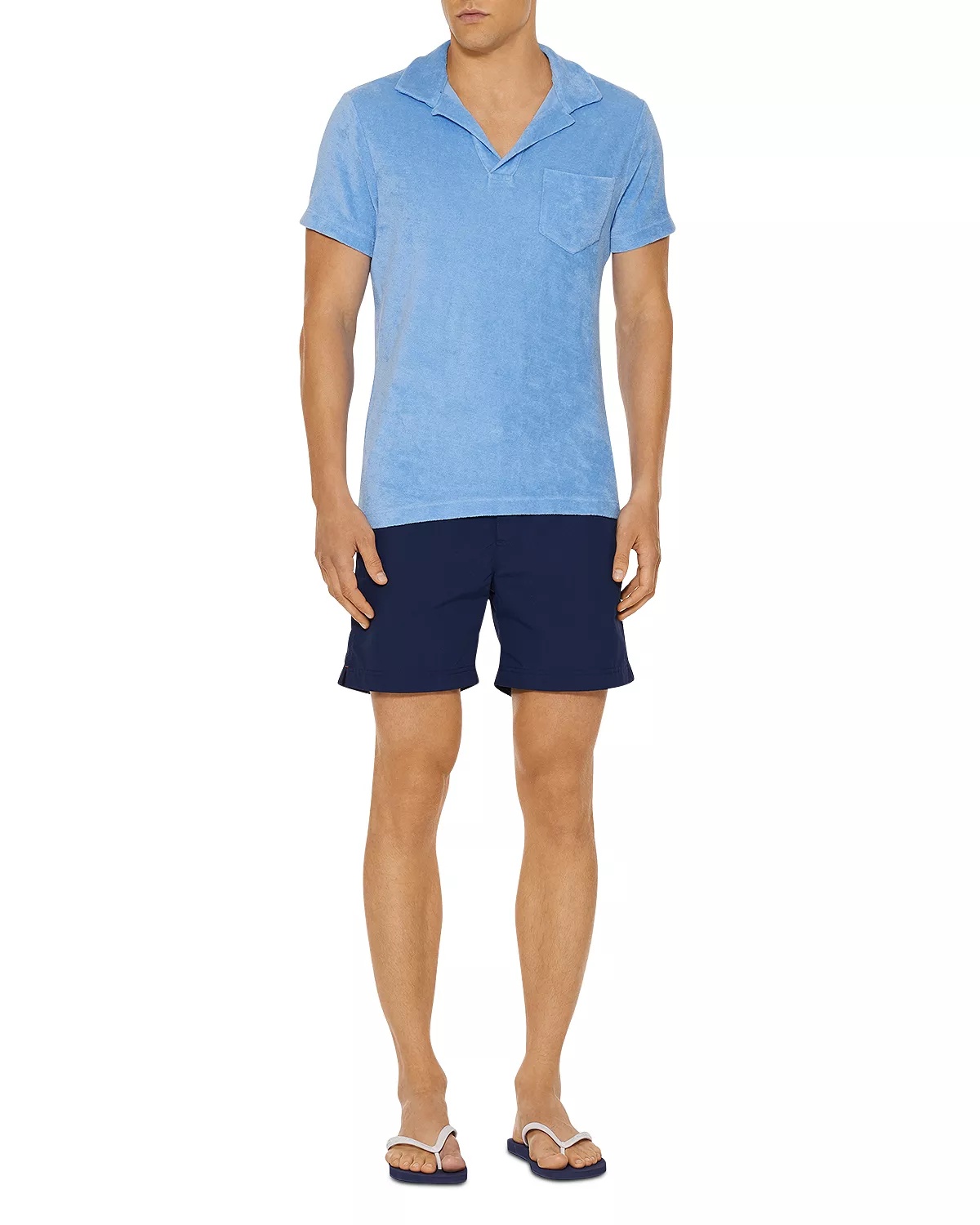 Cotton Terry Solid Tailored Fit Polo Shirt - 2