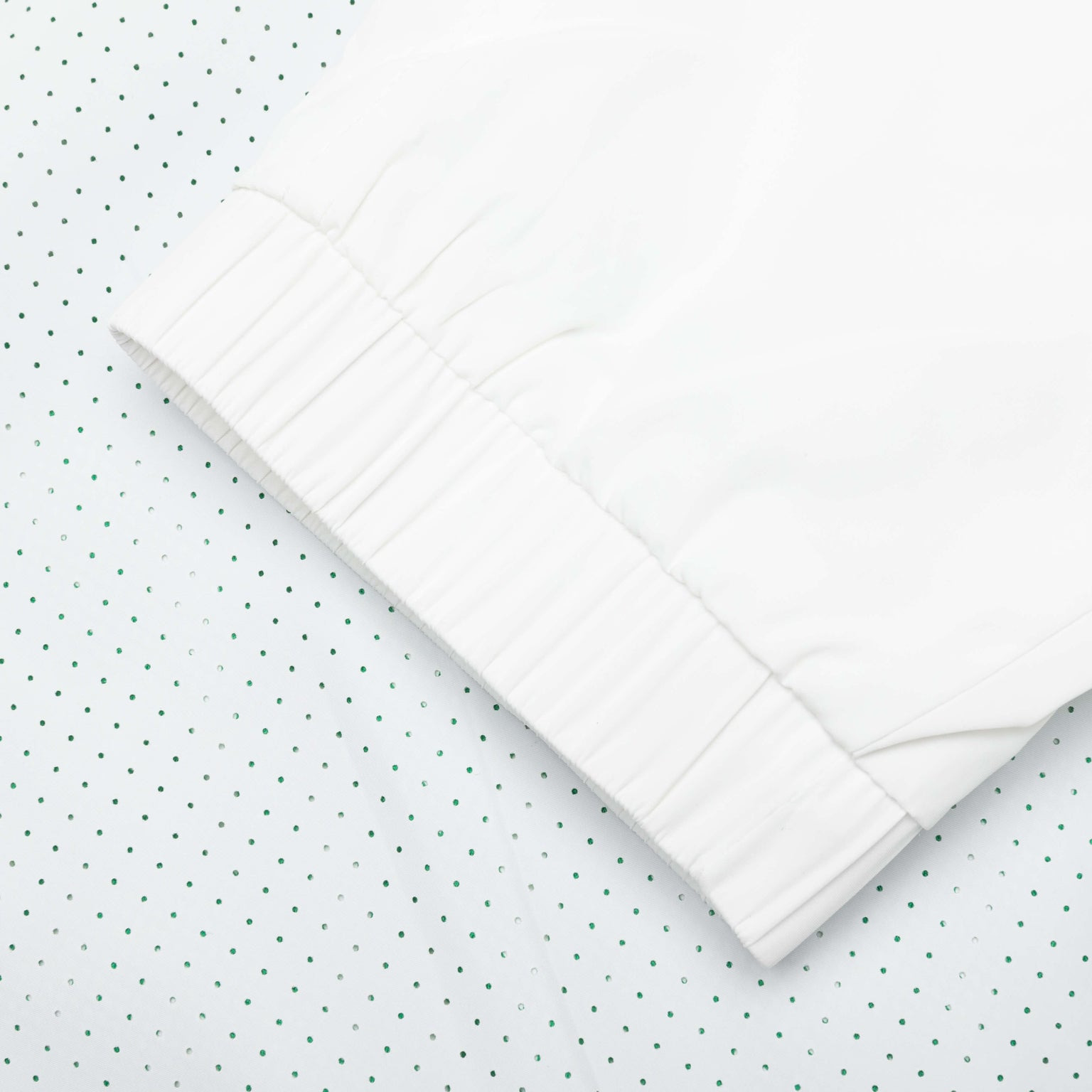 CASABLANCA PERFORATED LAYERED TRACK JACKET - WHITE/GREEN - 6