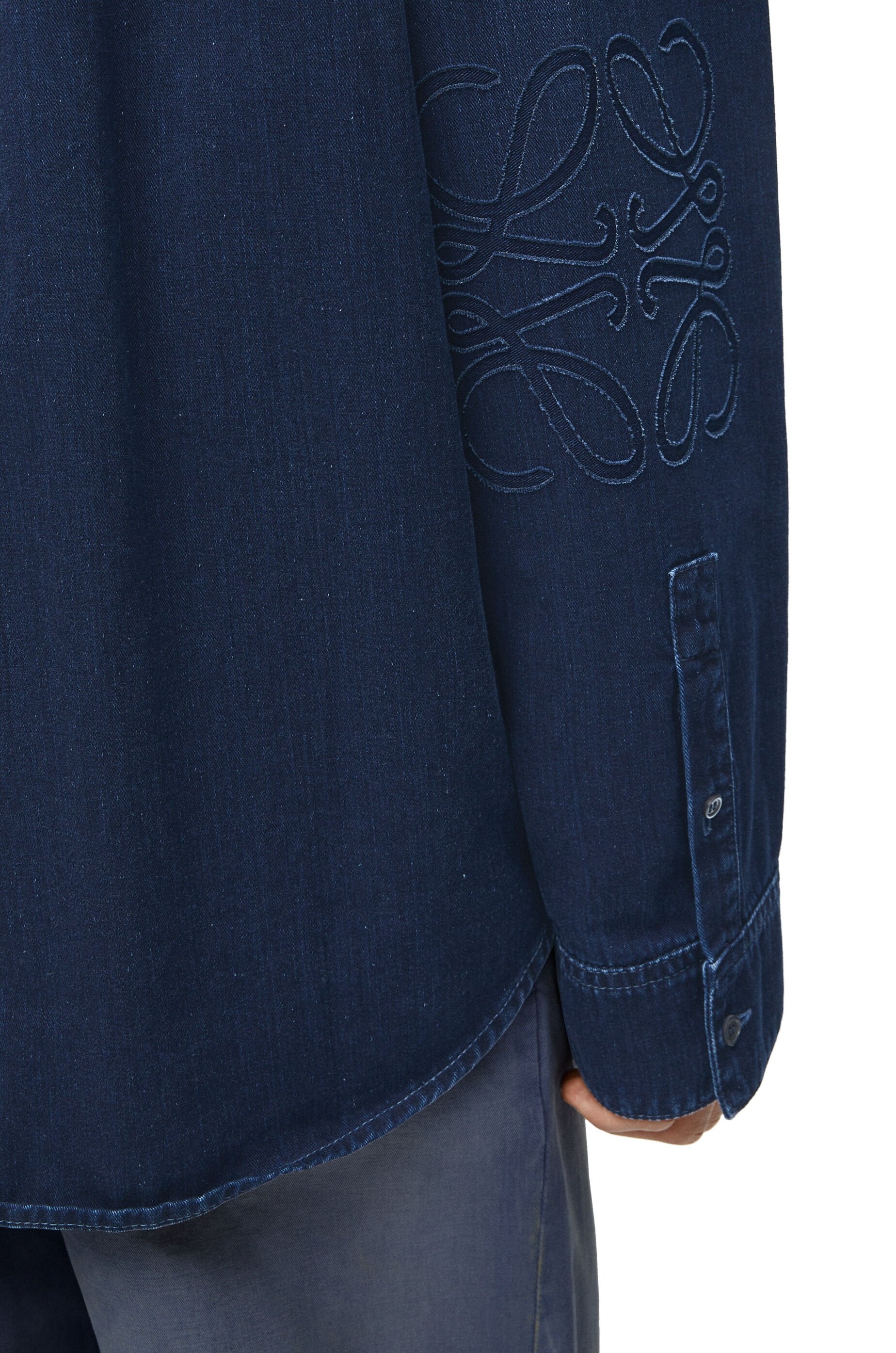 Anagram overshirt in denim - 5