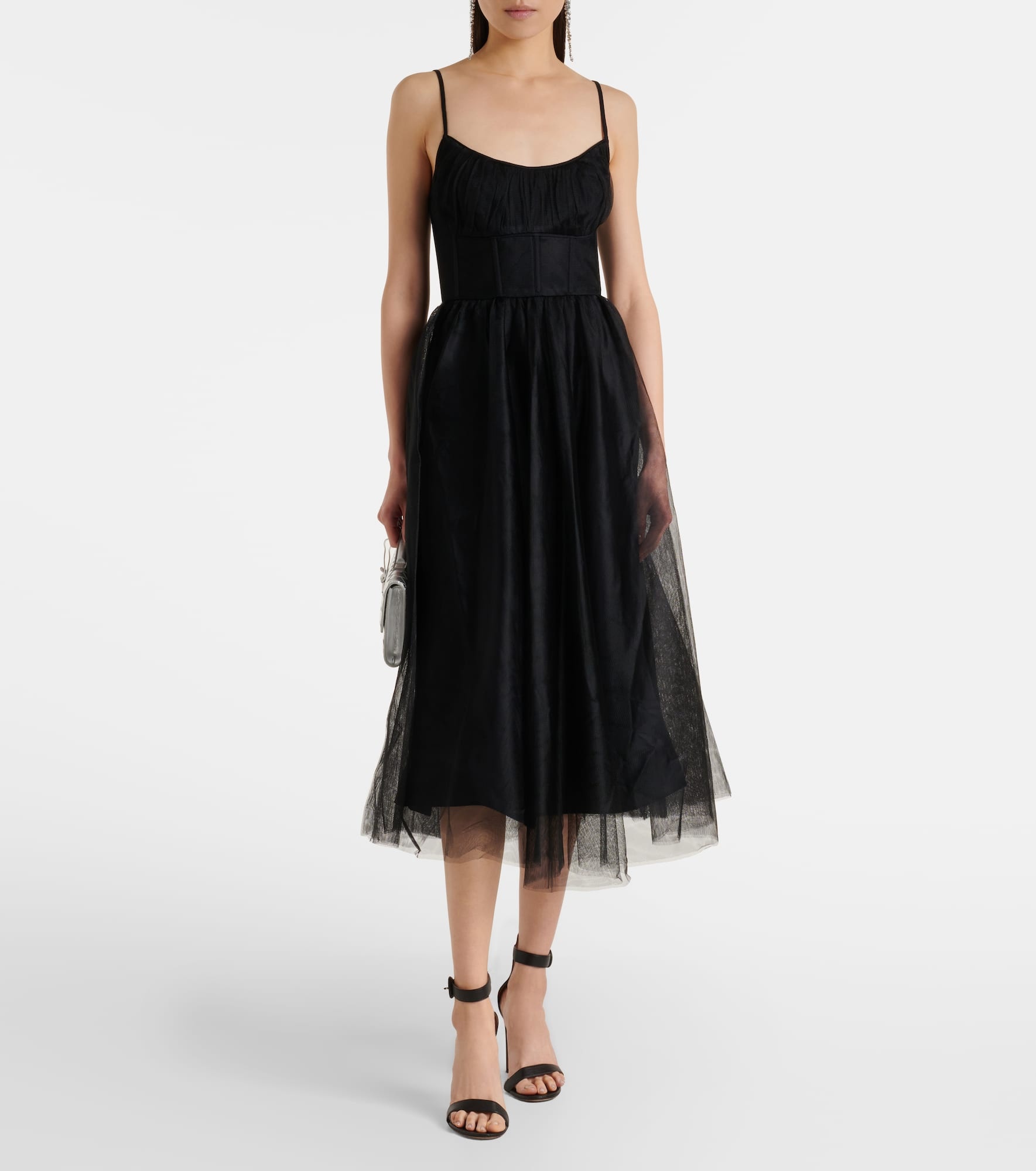 Zimmermann Tulle corset midi dress | mytheresa | REVERSIBLE