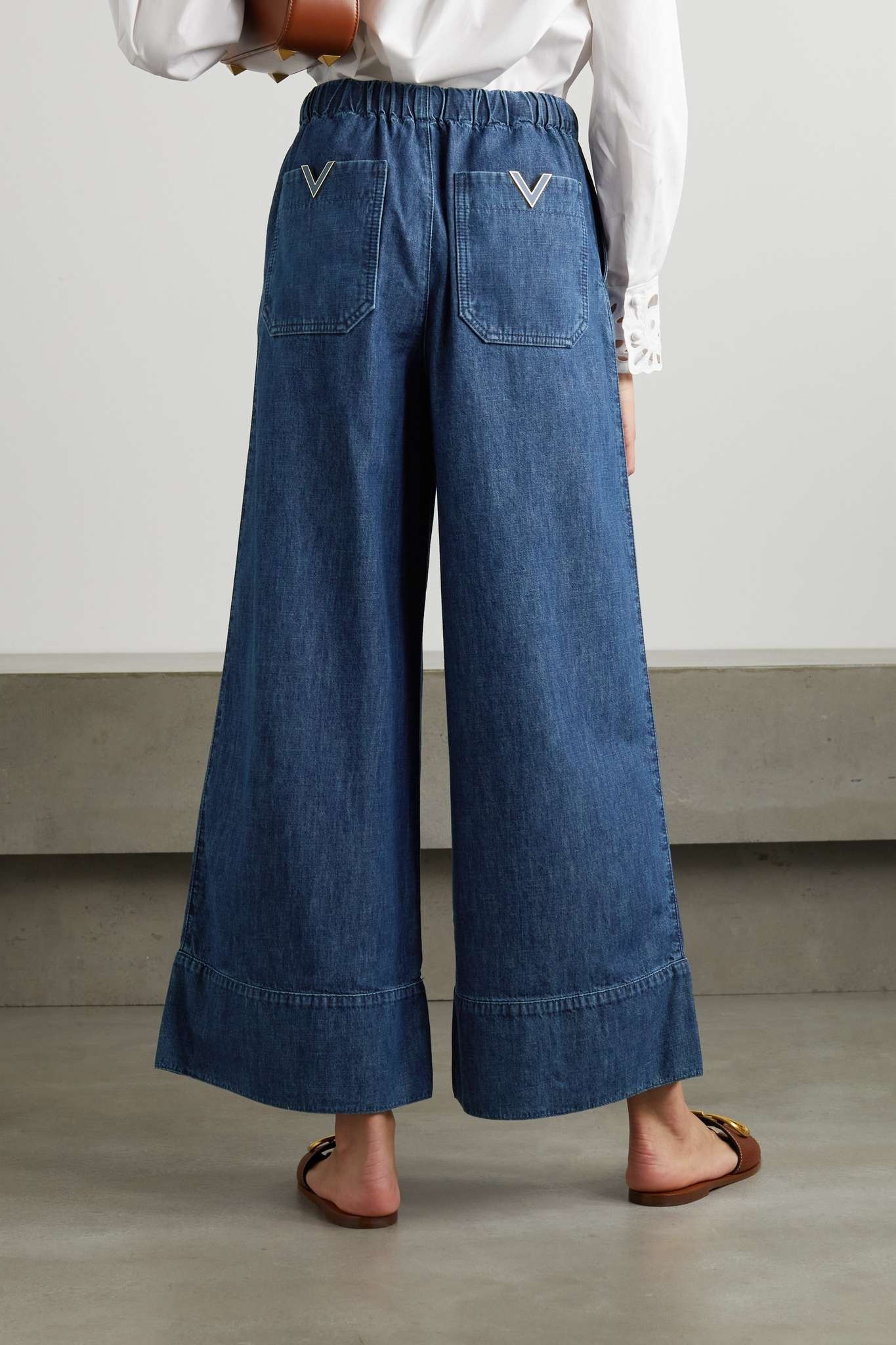 High-rise wide-leg jeans - 4