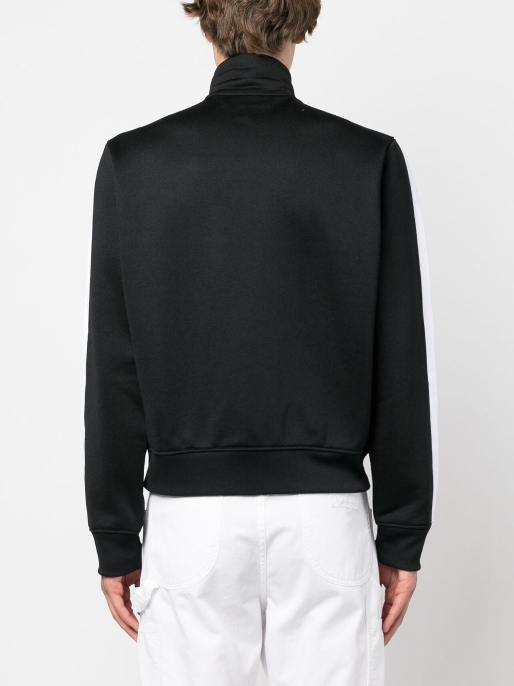 logo-print two-tone jacket - 4