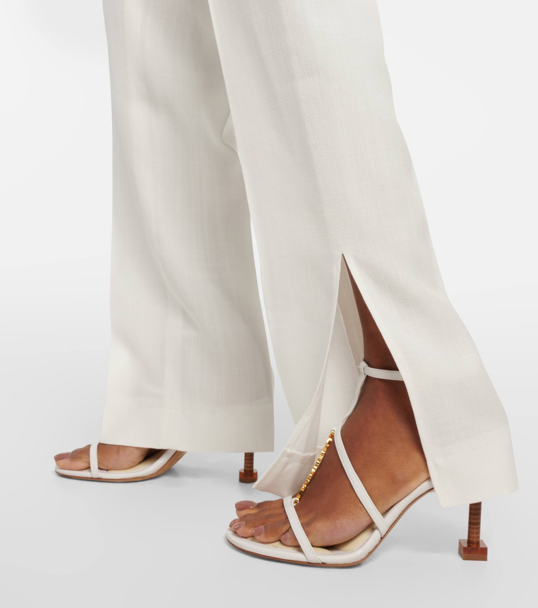 Le Pantalon Tibau side-slit slim pants - 5