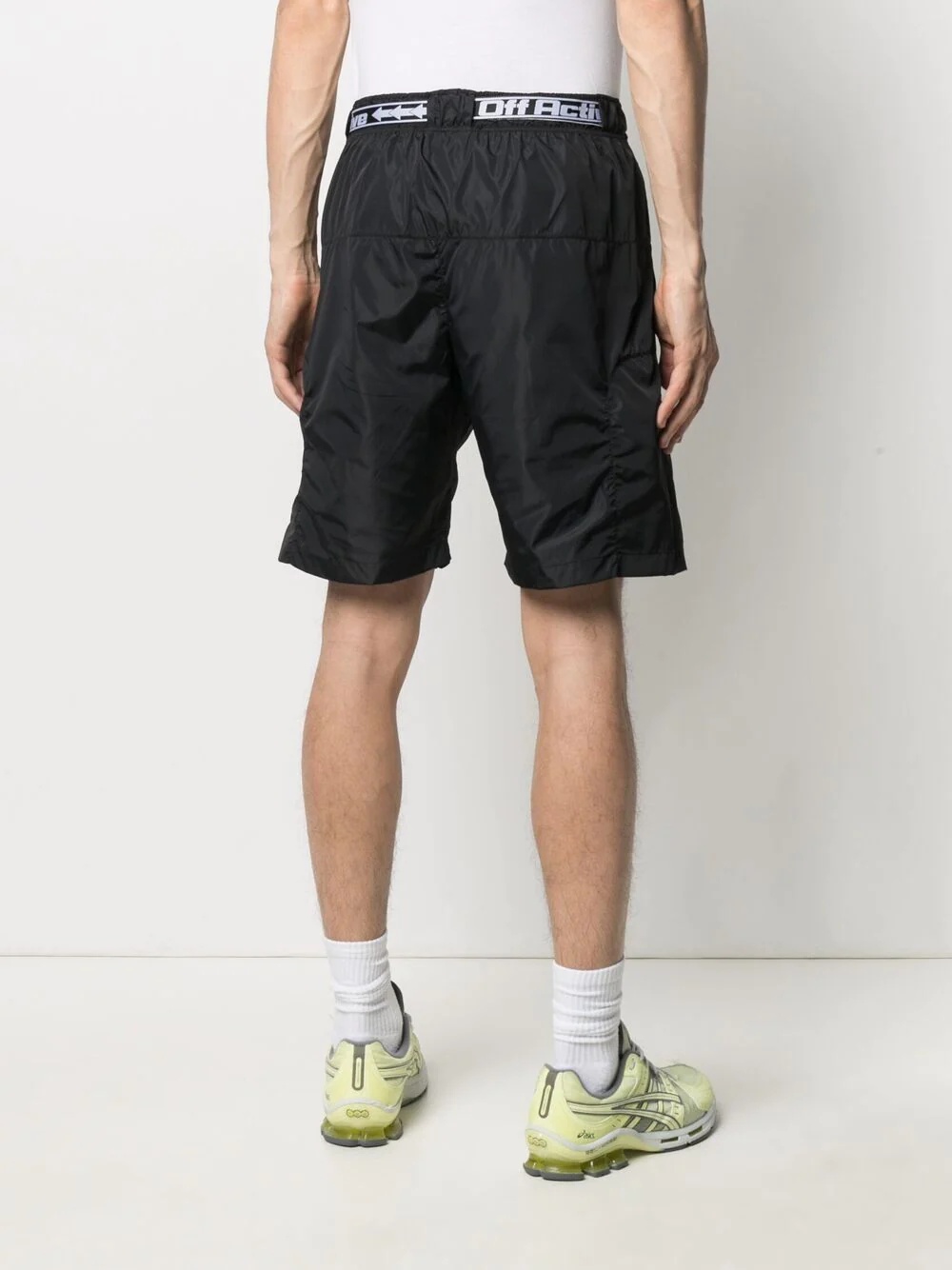 logo-belt track shorts - 4