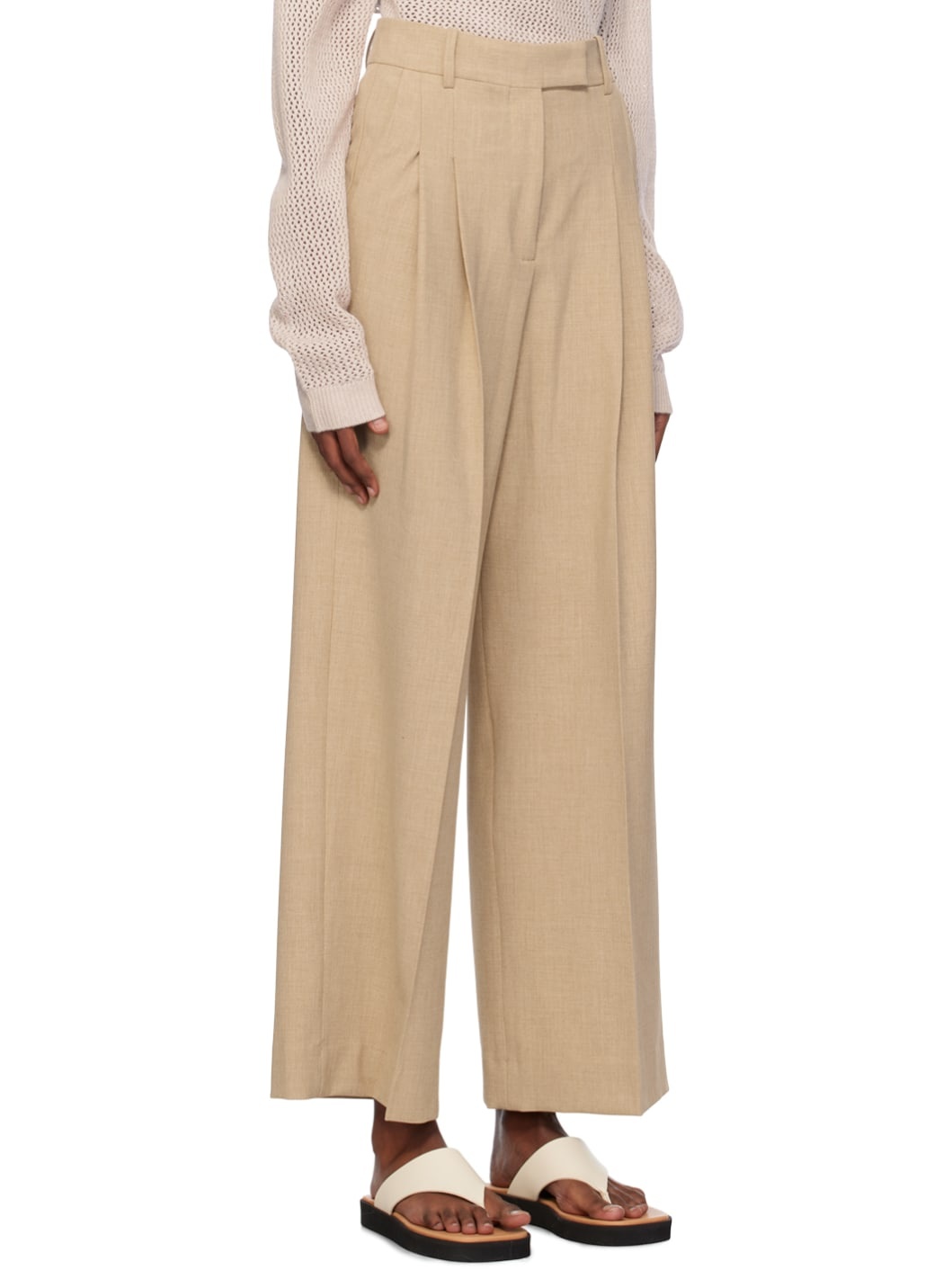 Beige Cymbaria Trousers - 2