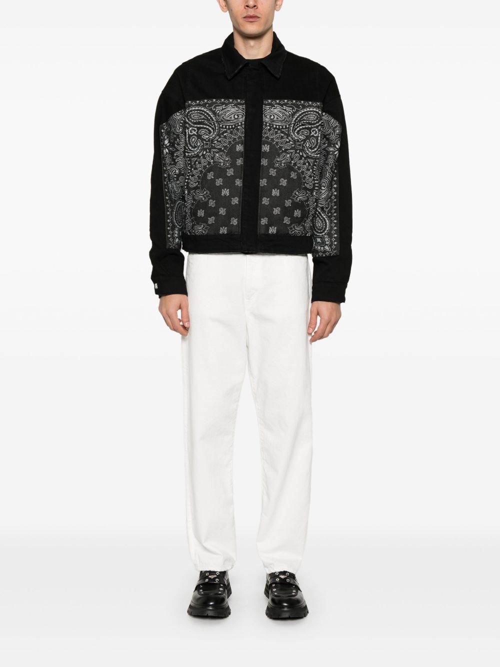 paisley-attern jacket - 2