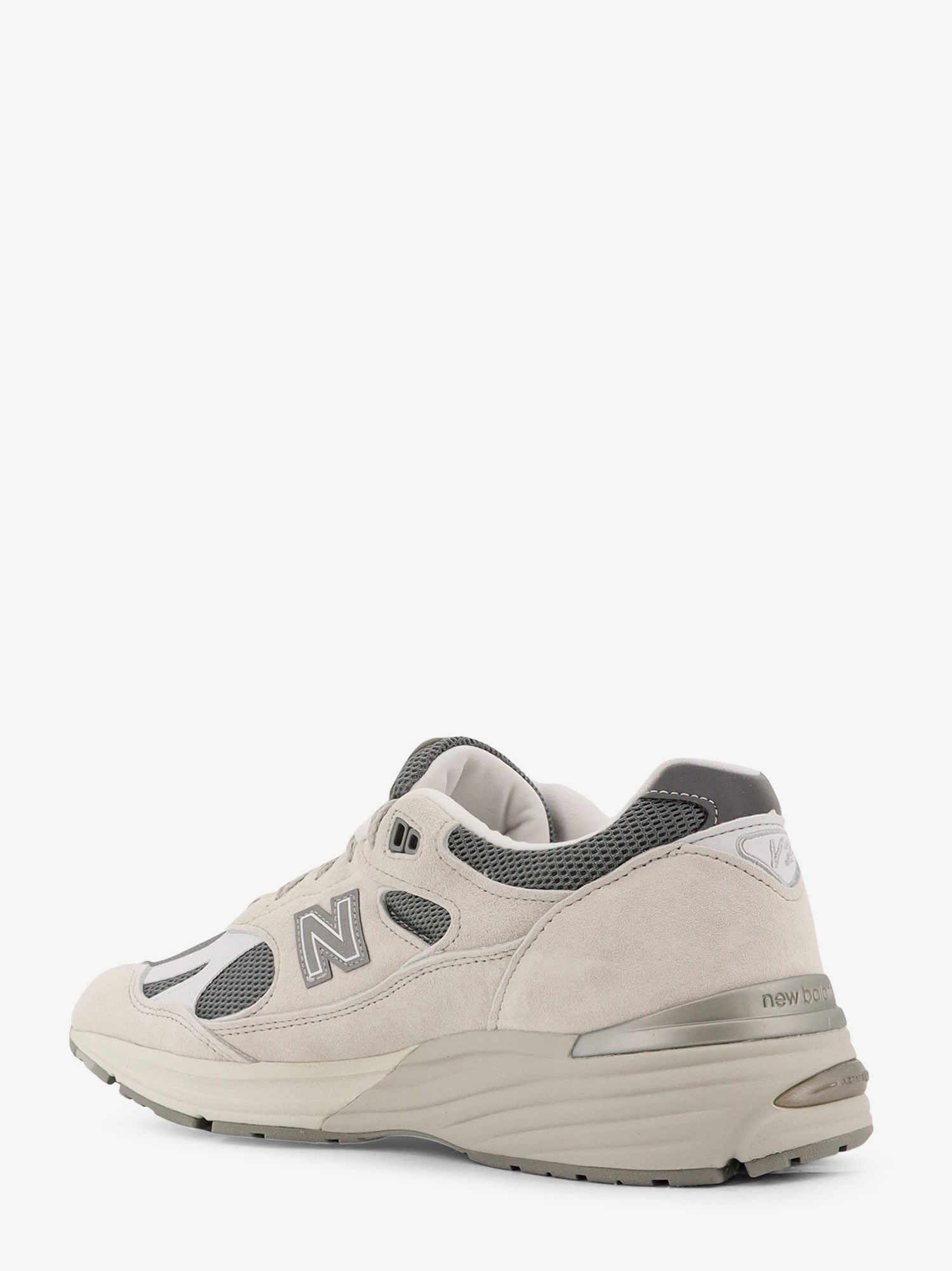 New Balance 991 Mesh And Suede Low-Top Sneakers - 3