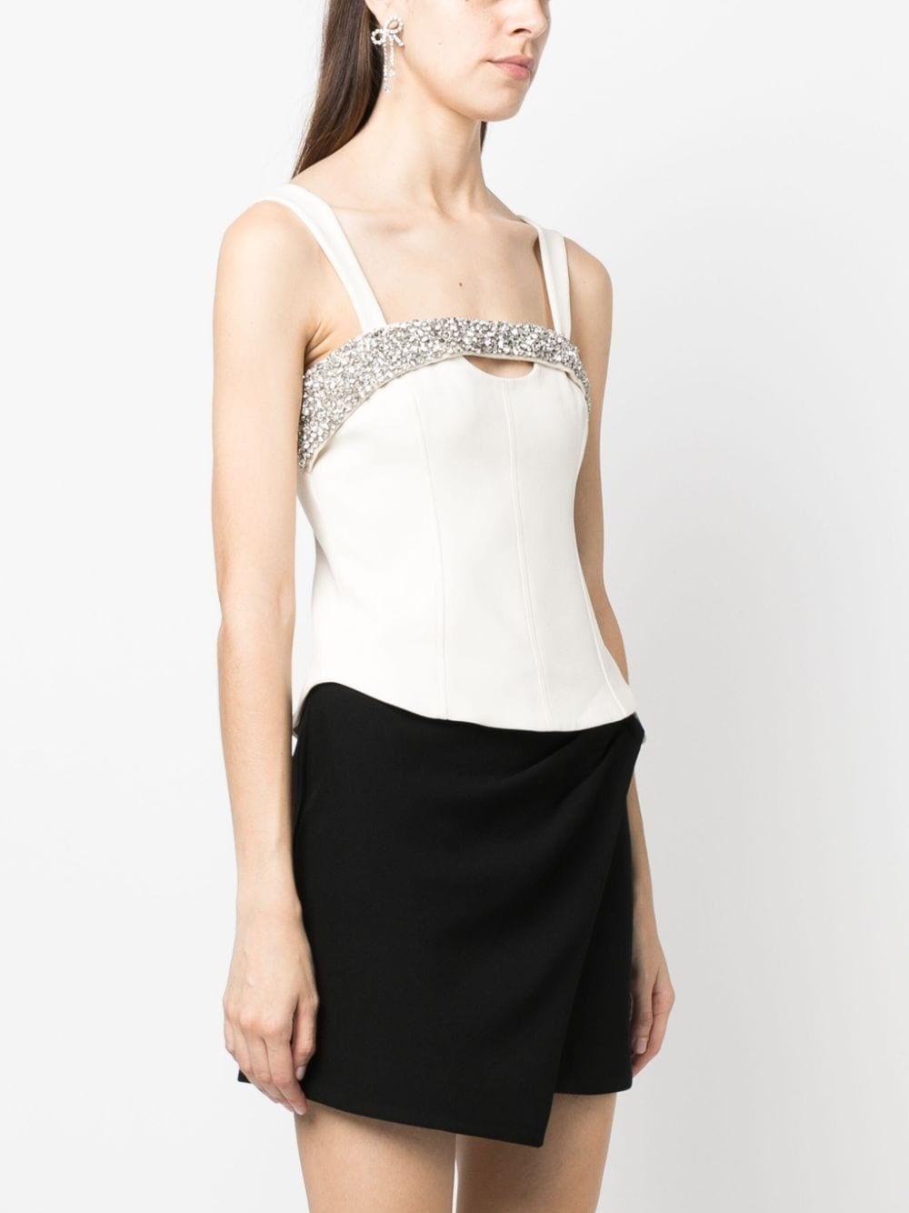 crystal-embellished corset top - 3