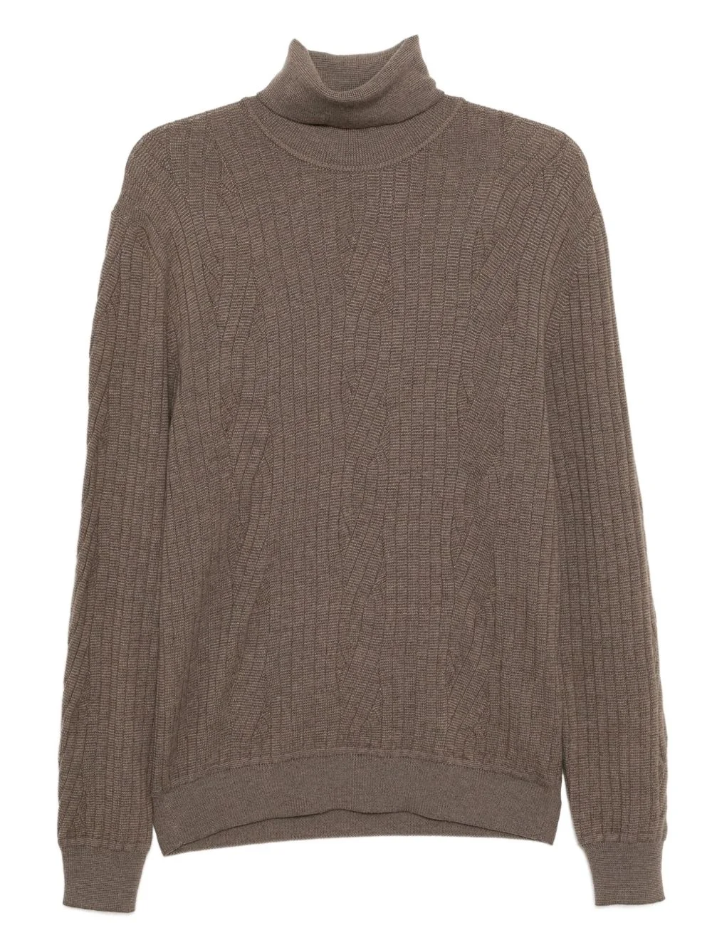 cable-knit sweatshirt - 1