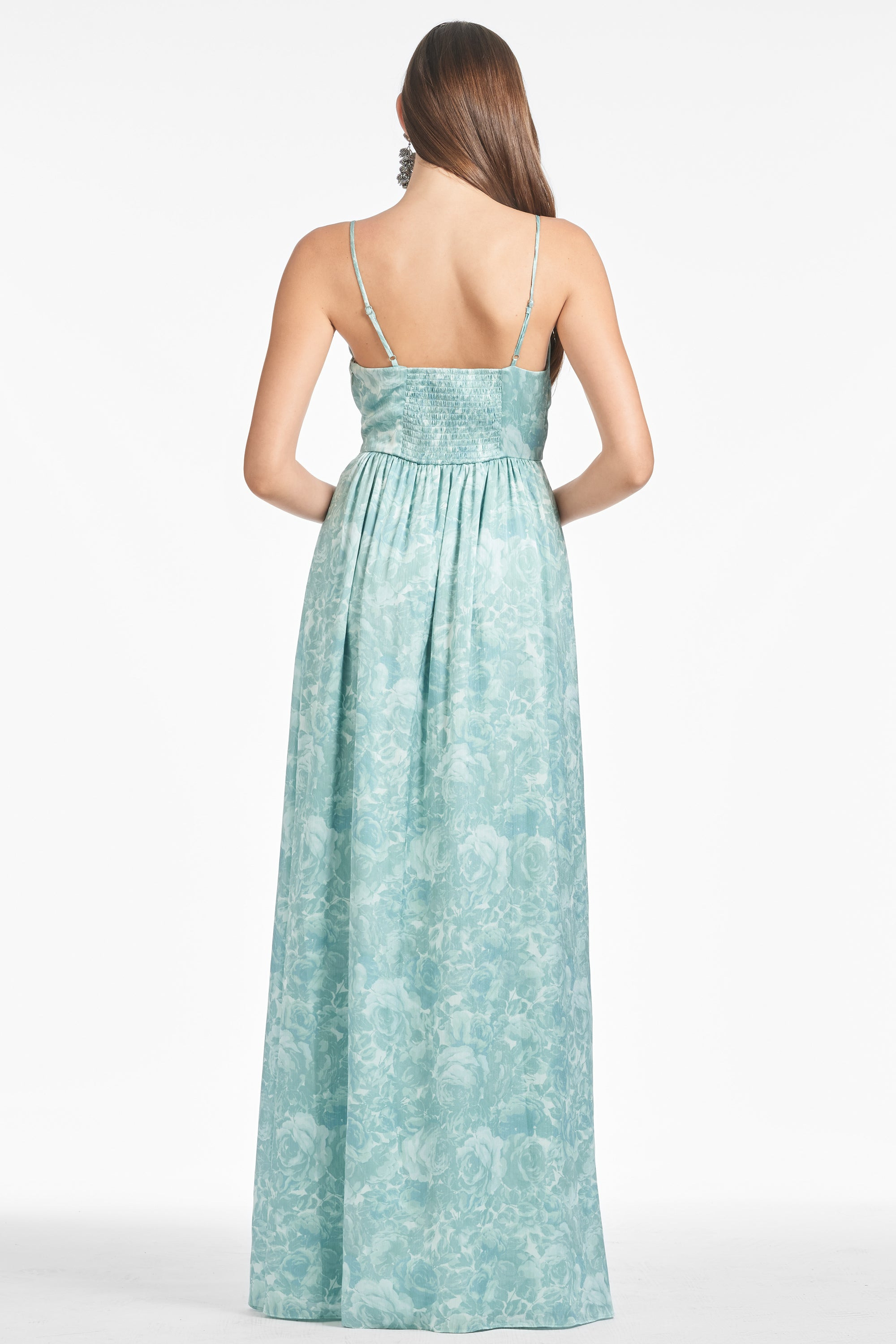Sienna Gown - Sage Painted Floral - 4