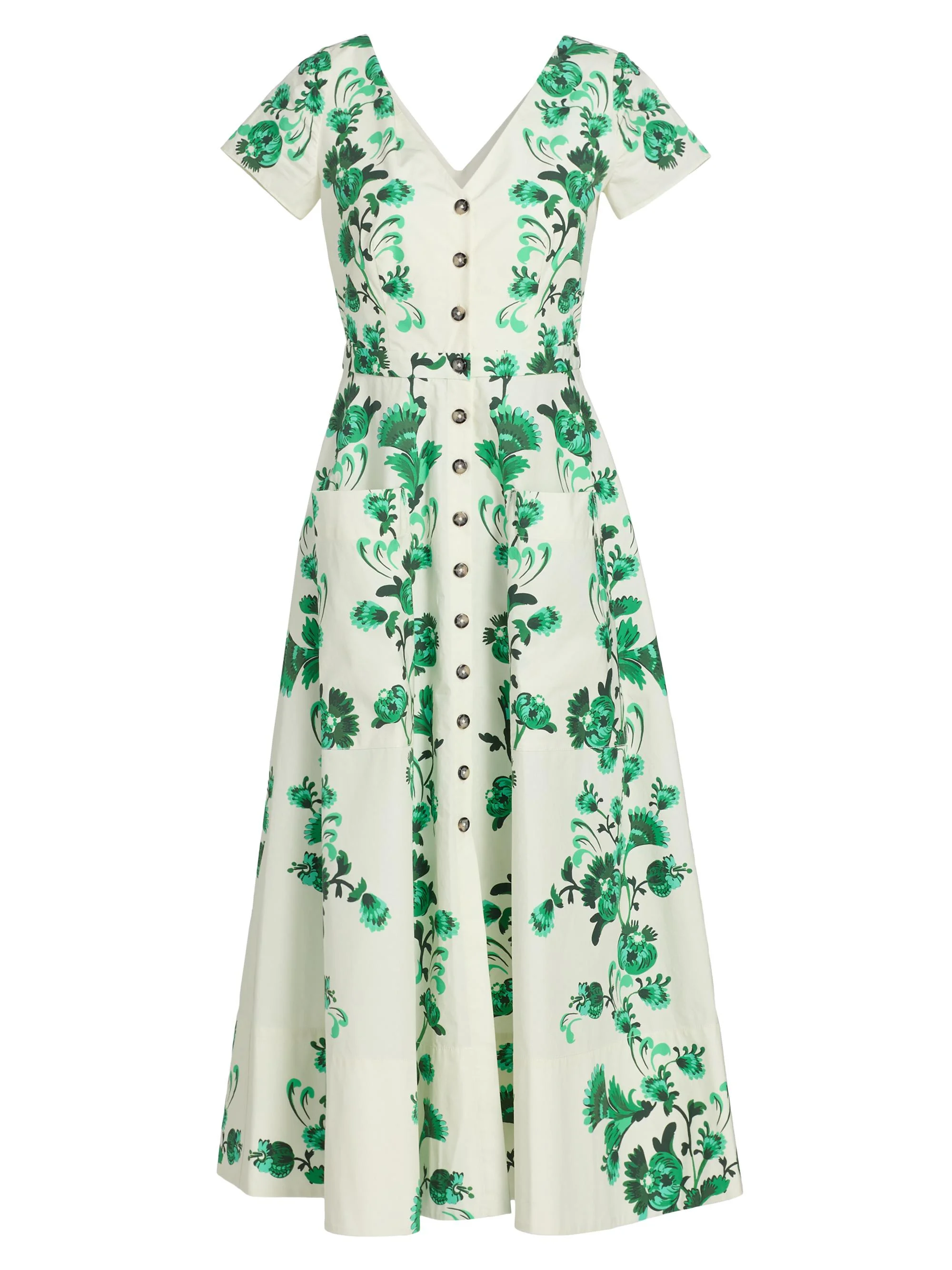 Women's Zoey Floral Button-Front Midi-Dress - Saffier Vines - 1