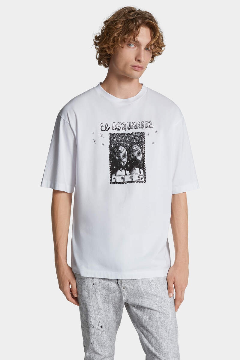 WASH LOOSE FIT CARTOON T-SHIRT - 3