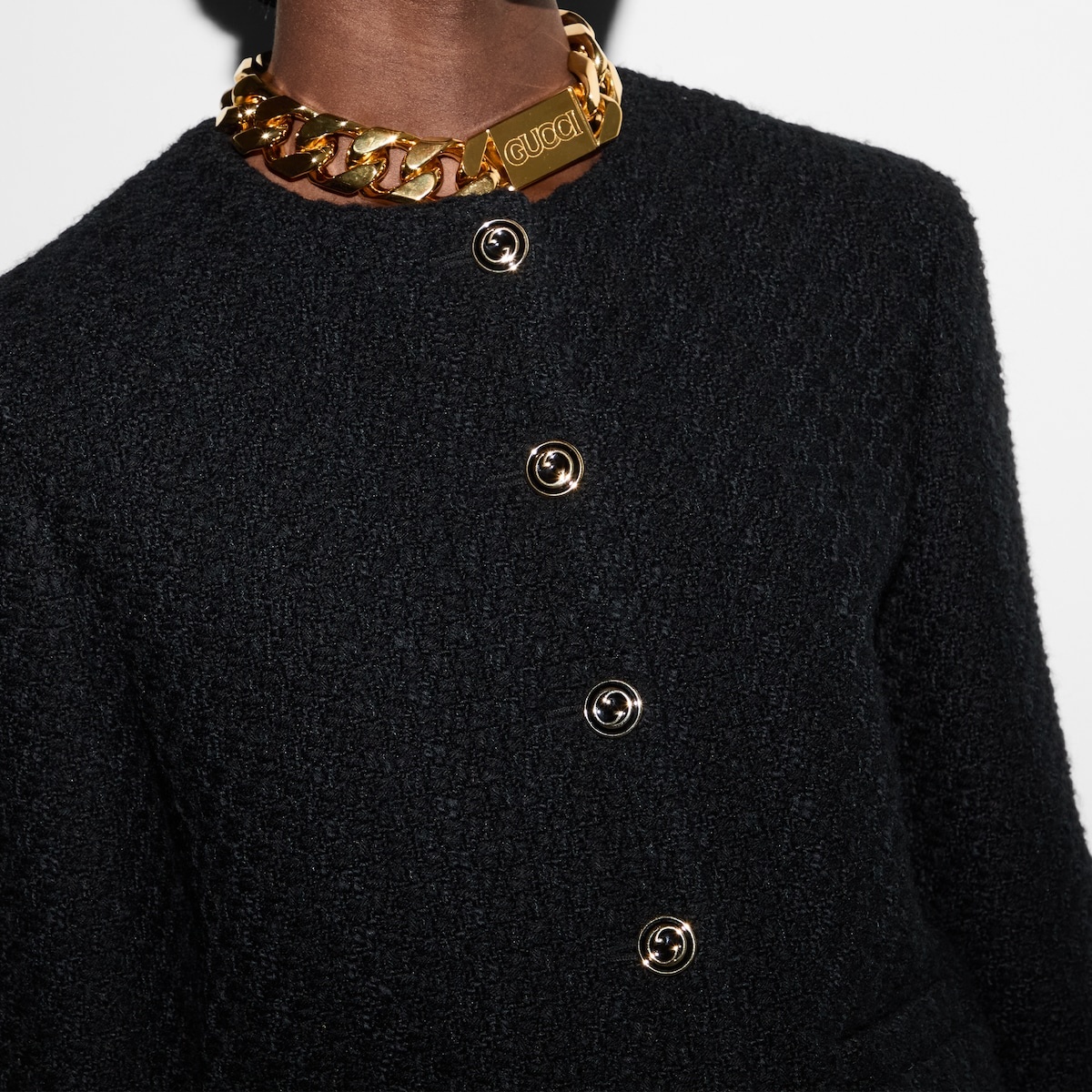Tweed damier jacket - 5