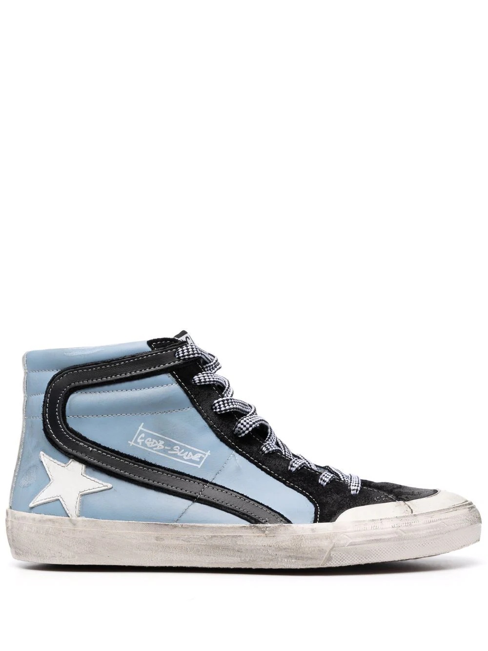 Slide high-top sneakers - 1