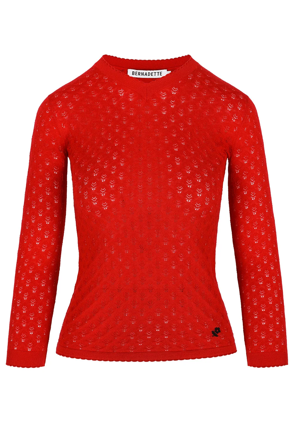 Katt Pointelle Sweater - 1