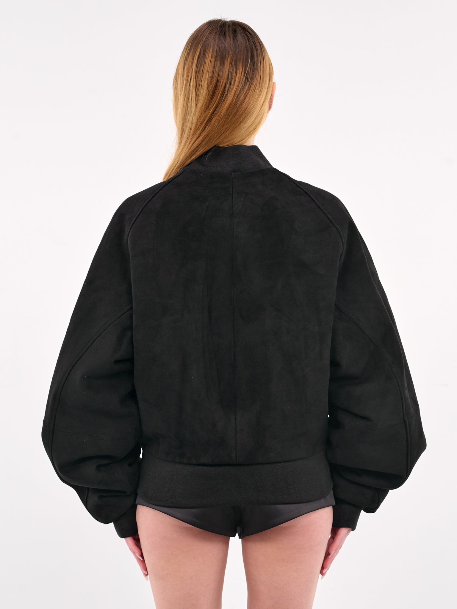 Suede Raglan Bomber Jacket - 3