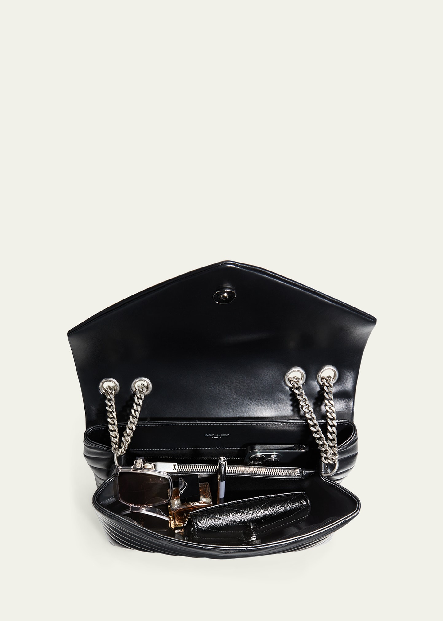 Loulou Medium YSL Matelasse Calfskin Flap-Top Shoulder Bag - 5