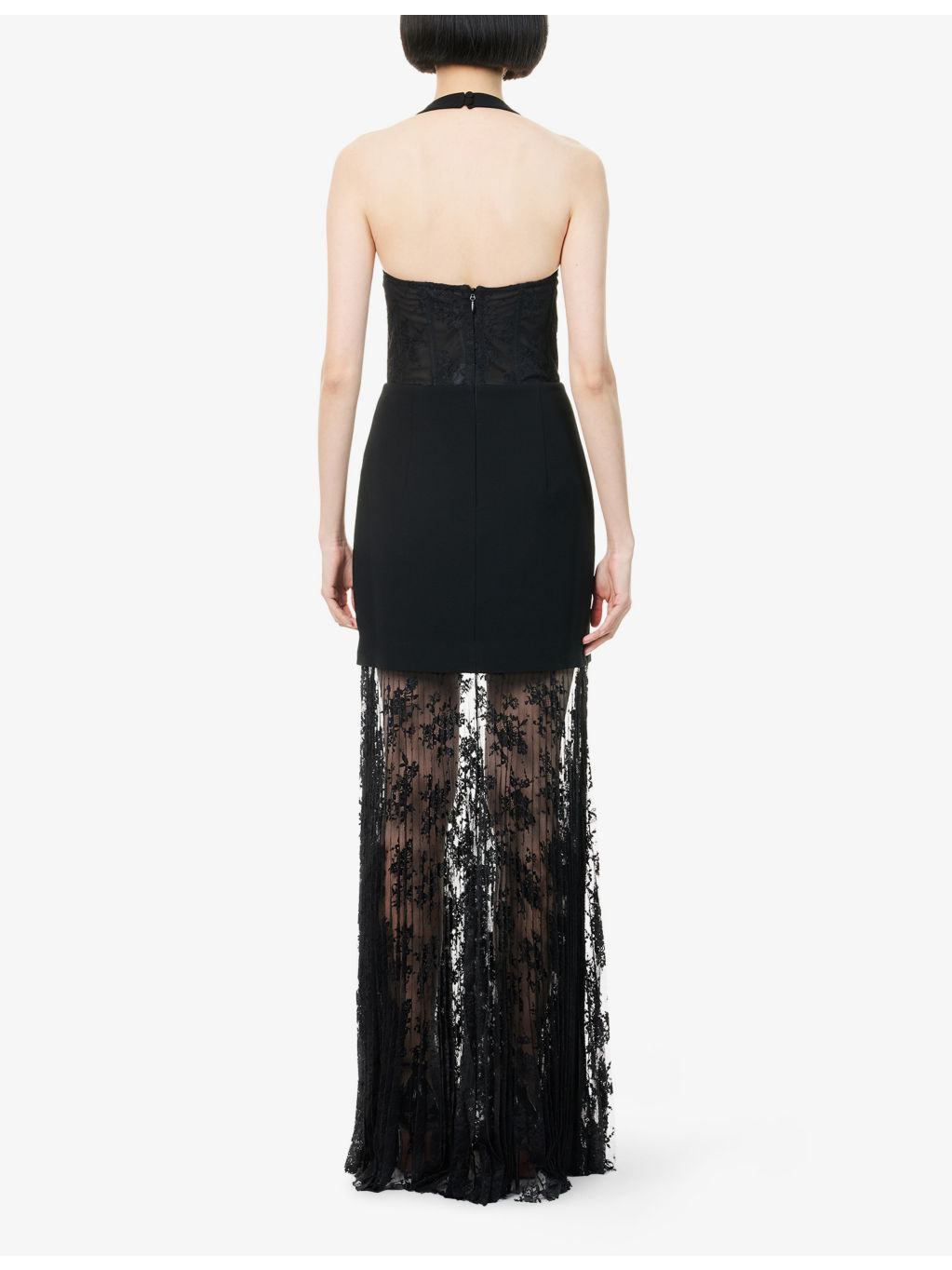 MILENA HALTERNECK RED EVENING DRESS