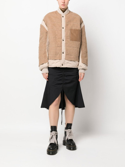Junya Watanabe layered tonal bomber-jacket outlook