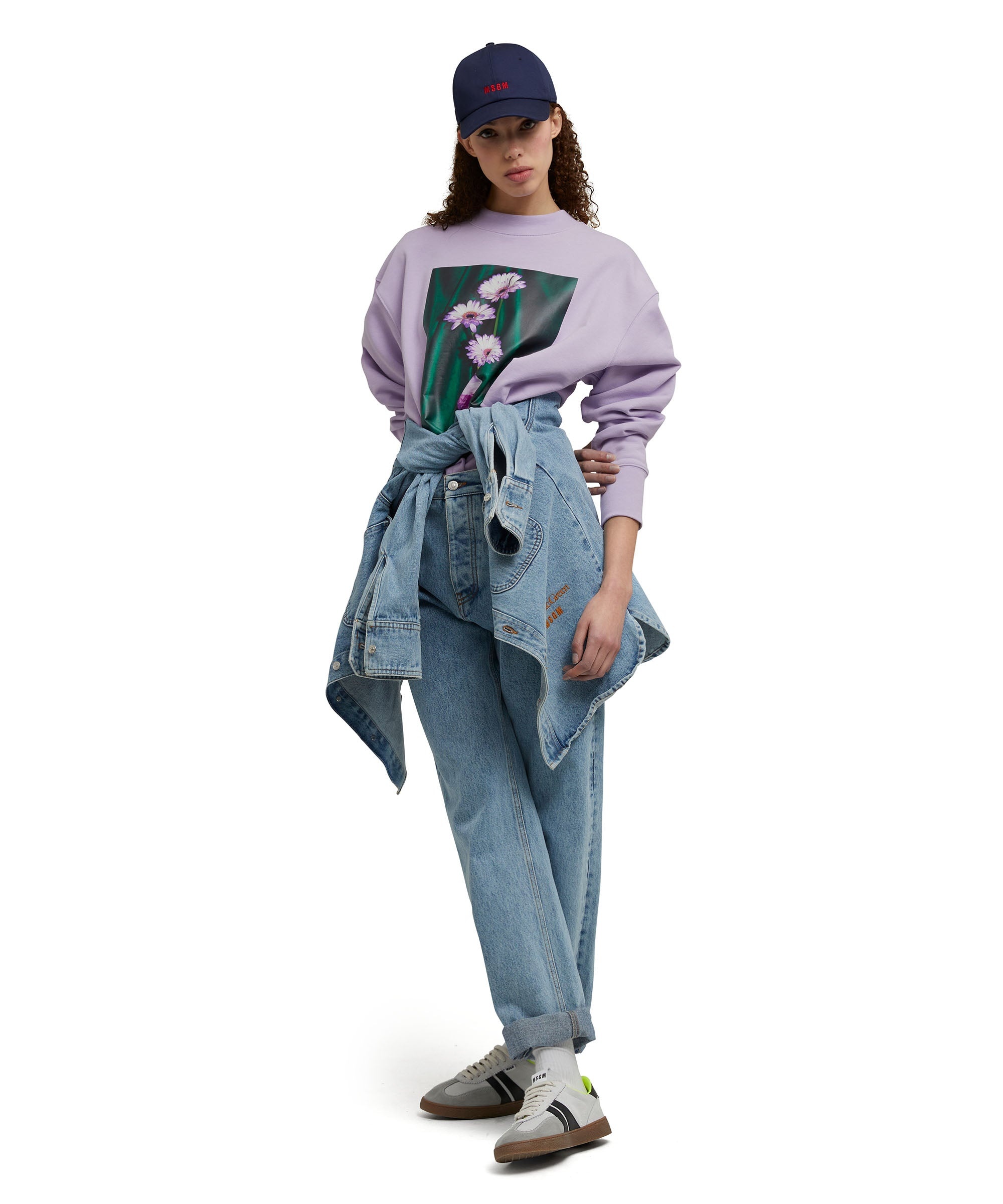Organic cotton crewneck t-shirt from the MSGM Fantastic Green Capsule - 9
