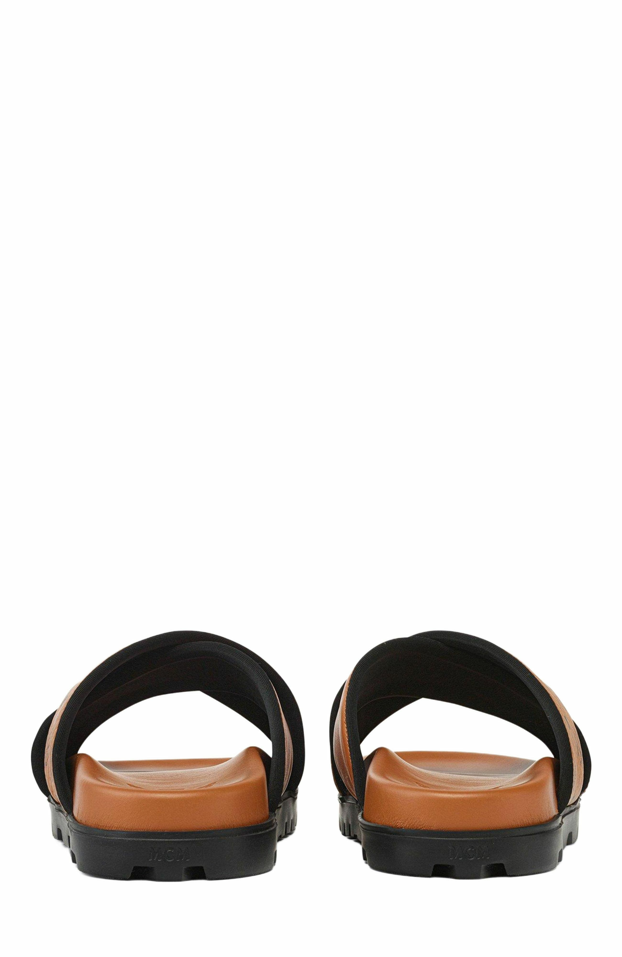 MCM Cross Sandal in VIsetos Leather Mix in Cognac at Nordstrom - 3