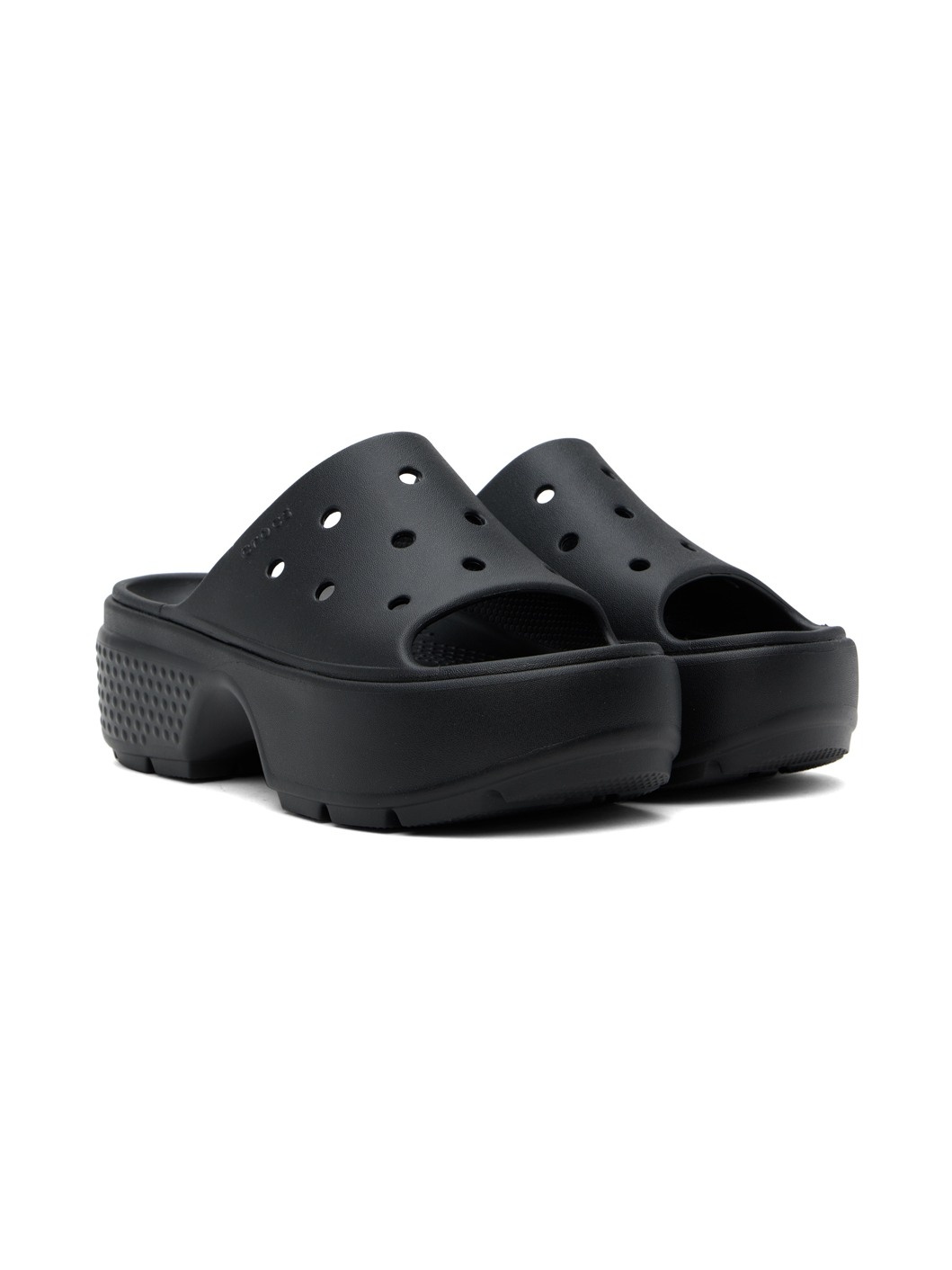 Black Stomp Slides - 4